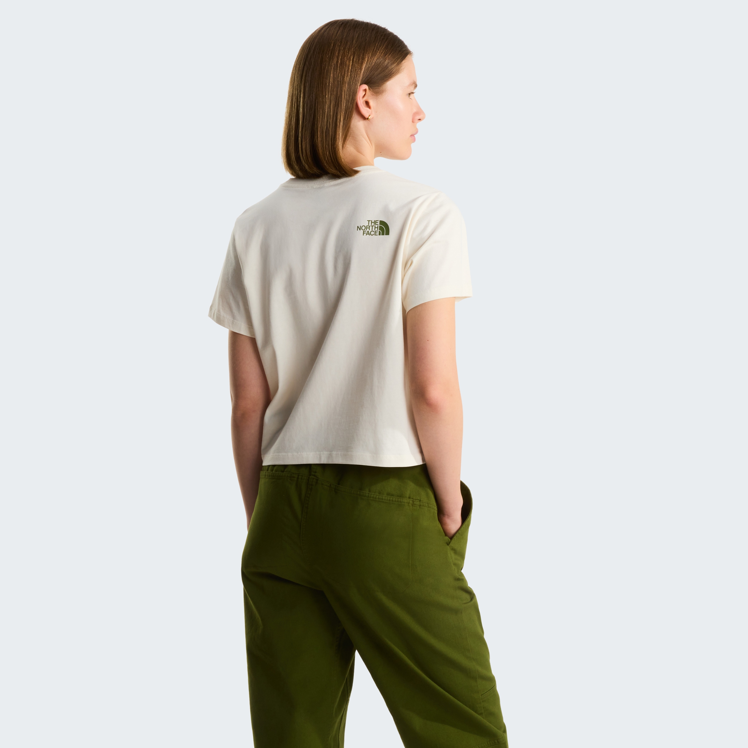THE NORTH FACE W FLORA EMBRO REGULAR SHORT SLEEVE TEE-G WHITE DUNE – Bild 5