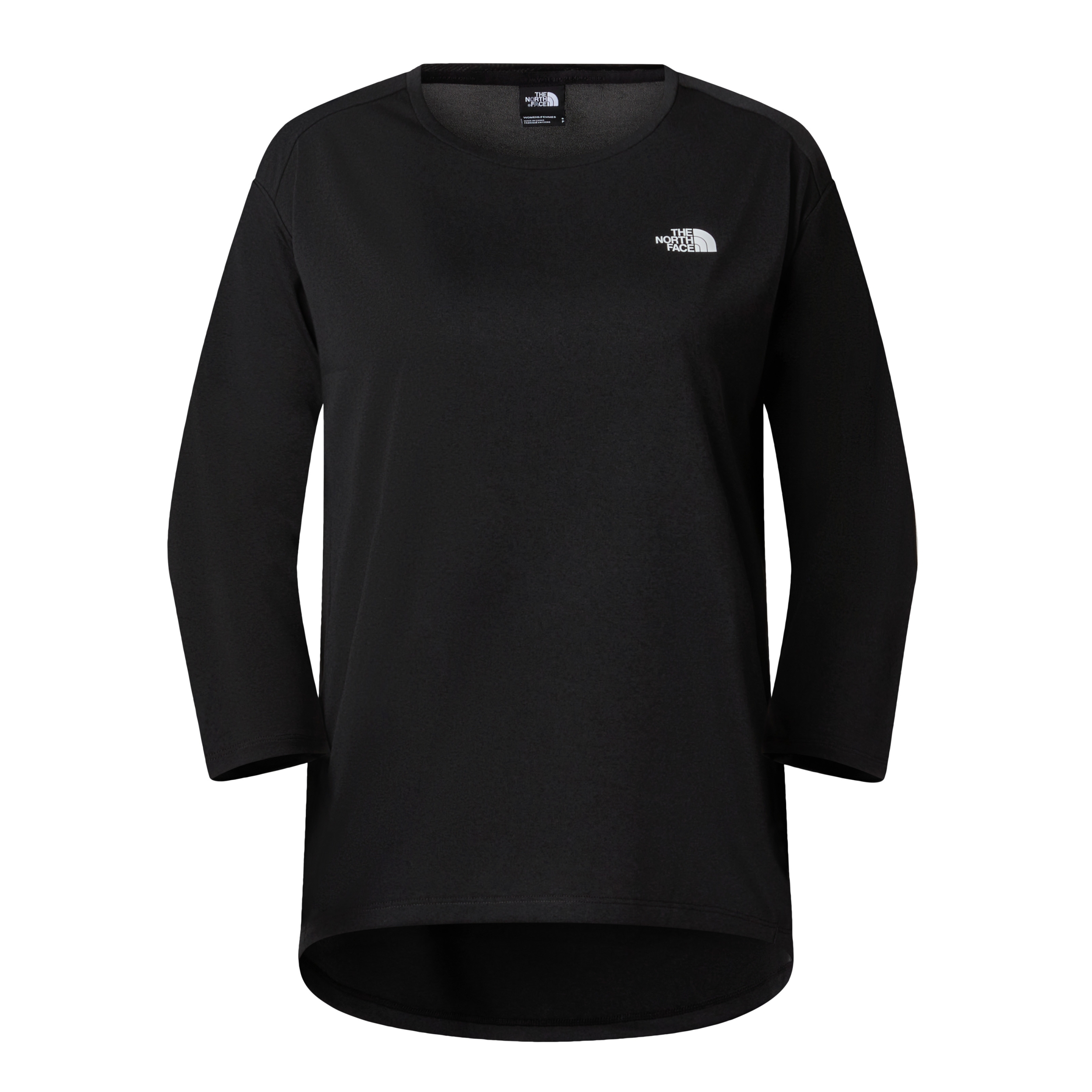 THE NORTH FACE W TANKEN 3/4 T-SHIRT TNF BLACK HEATHER
