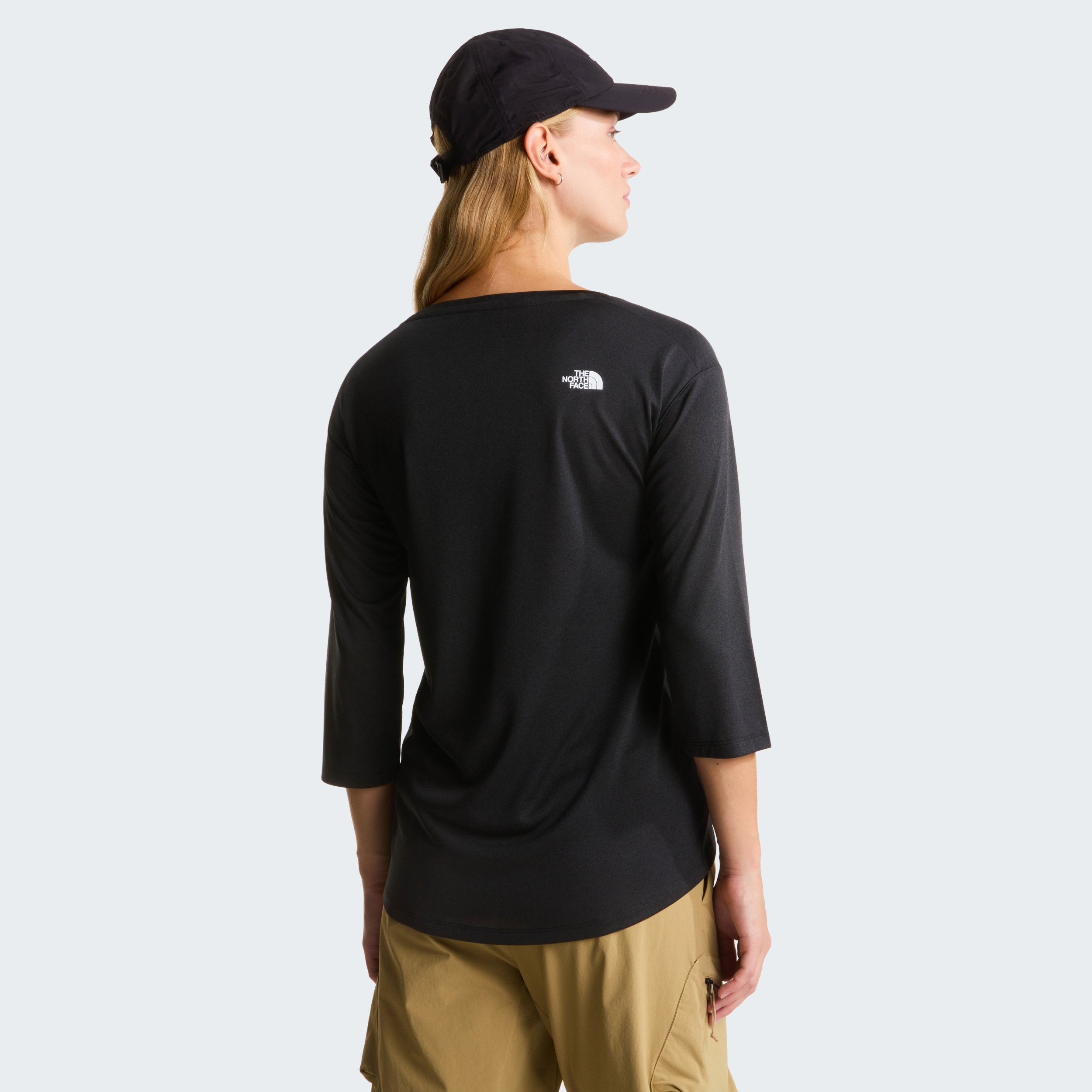 THE NORTH FACE W TANKEN 3/4 T-SHIRT TNF BLACK HEATHER – Bild 6