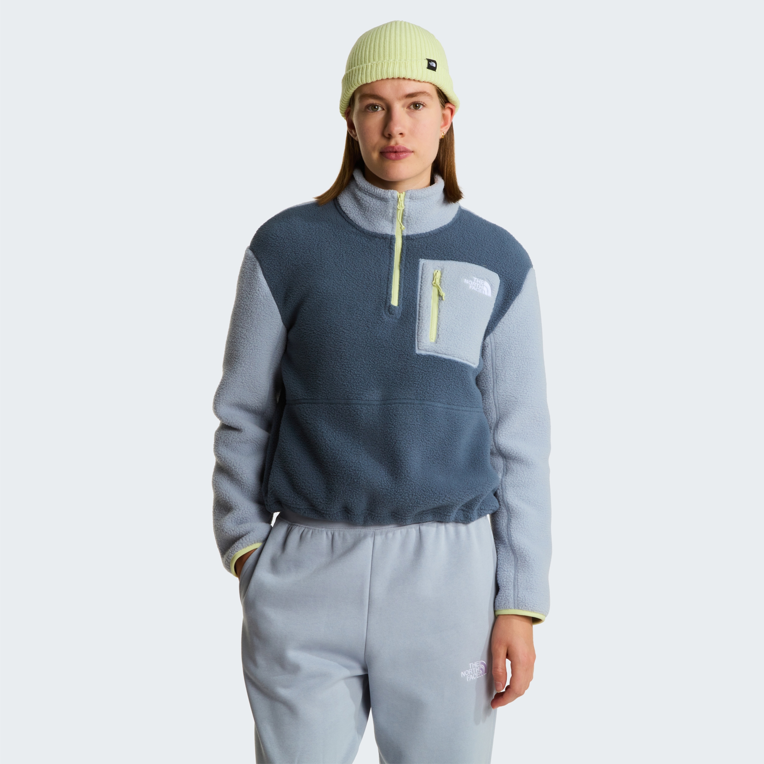 THE NORTH FACE W YUMIORI 1/4 ZIP GRANITE GREY/FROST GREY – Bild 3