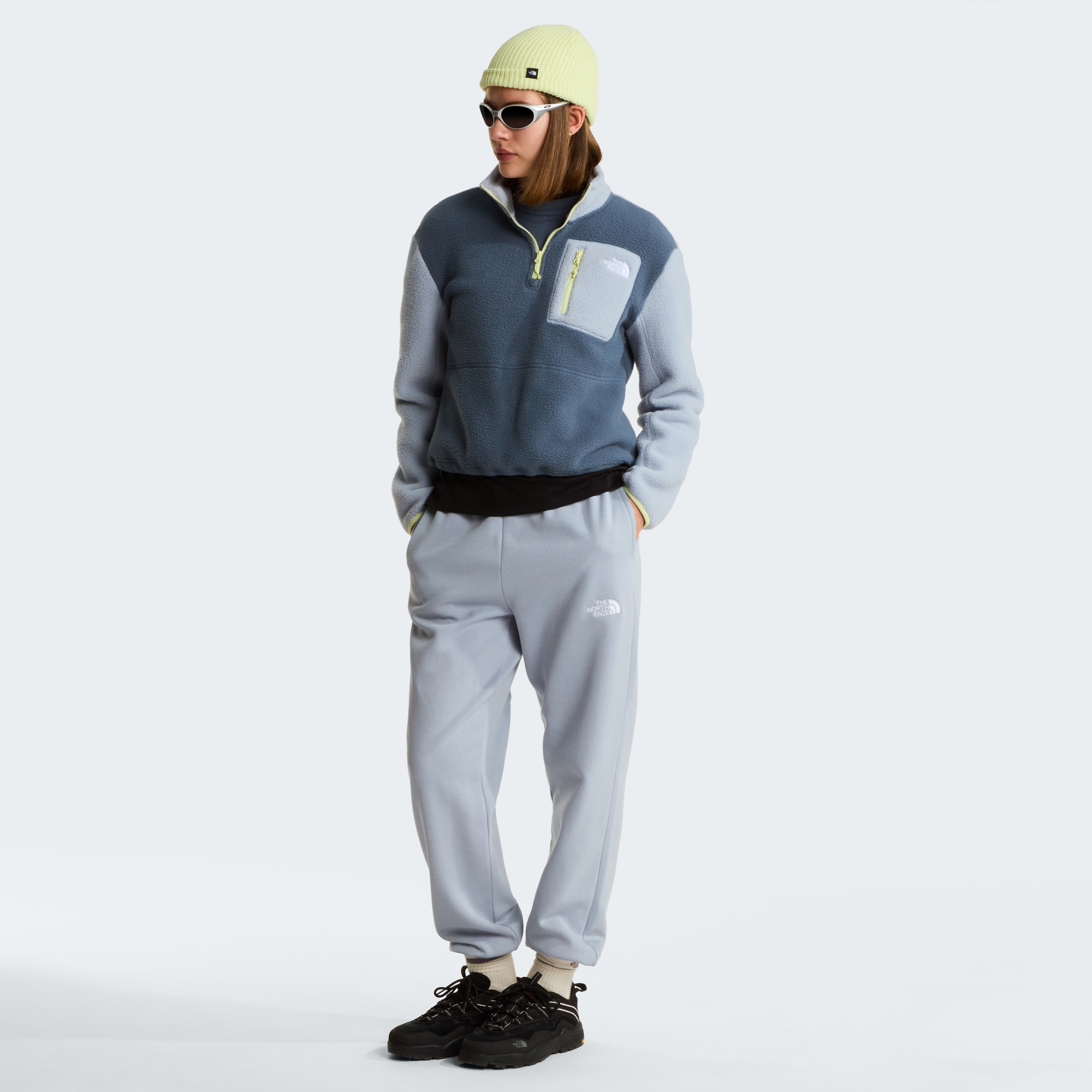 THE NORTH FACE W YUMIORI 1/4 ZIP GRANITE GREY/FROST GREY – Bild 4