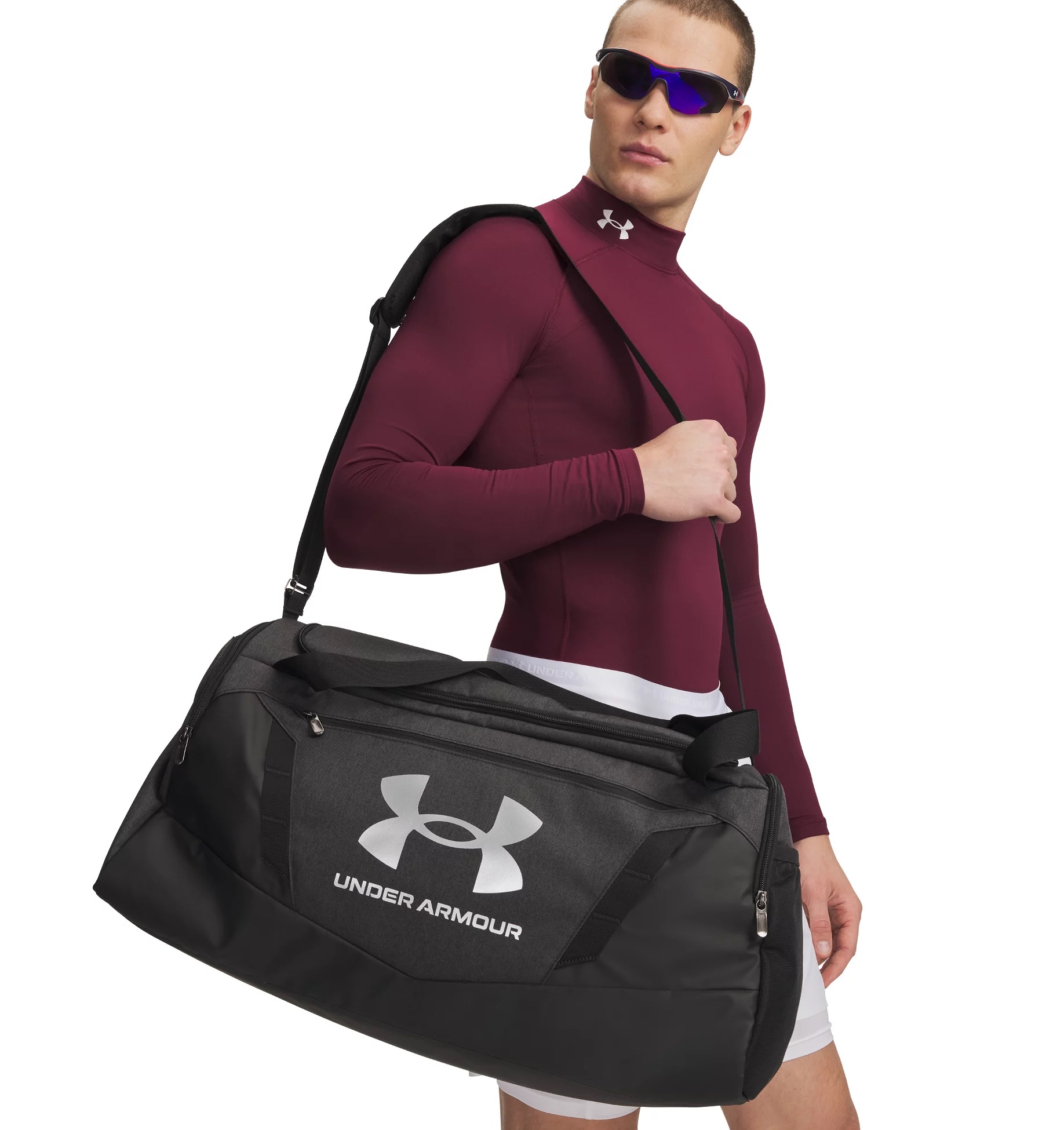 UNDER ARMOUR UA UNDENIABLE 5.0 DUFFLE MD BLACK MEDIUM HEATHER – Bild 2