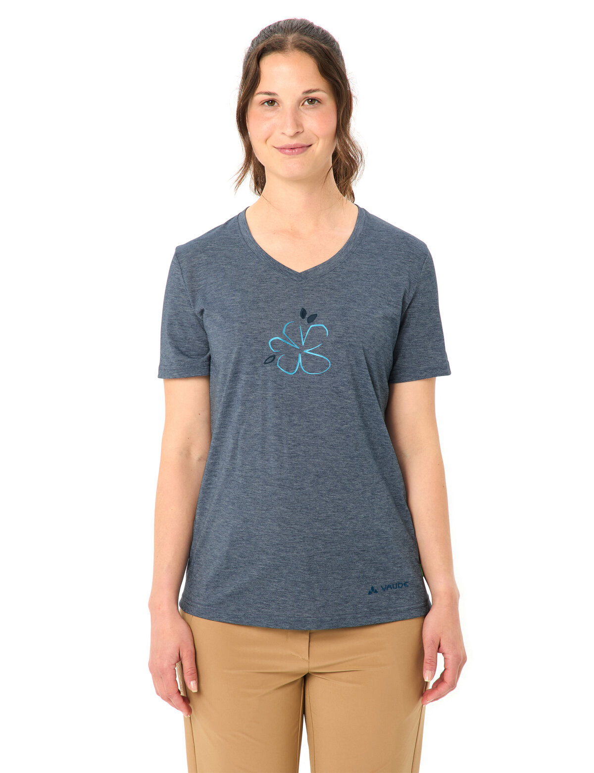 VAUDE Wo Skomer Print T-Shirt III DARK SEA UNI – Bild 3