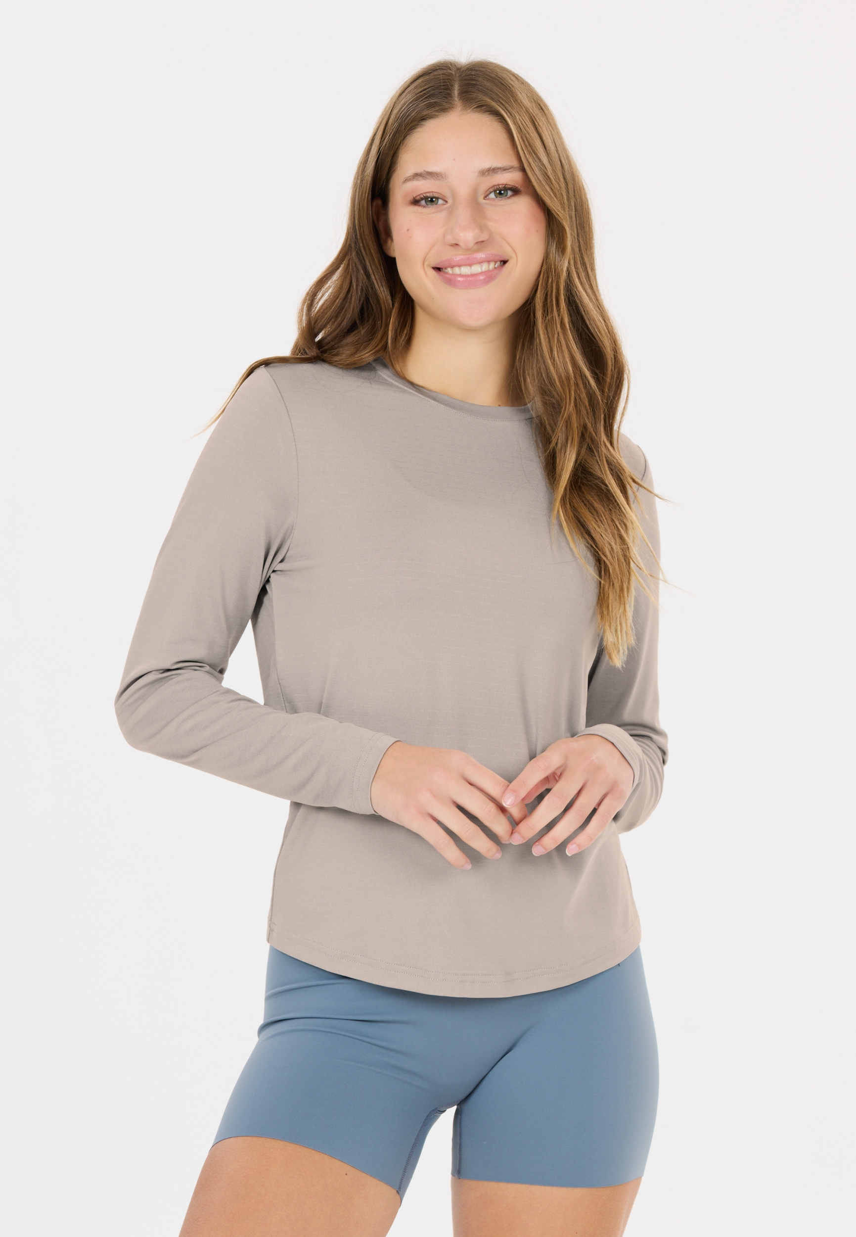 ATHLECIA Miwa W L/S Tee LIGHT HEATHER – Bild 3