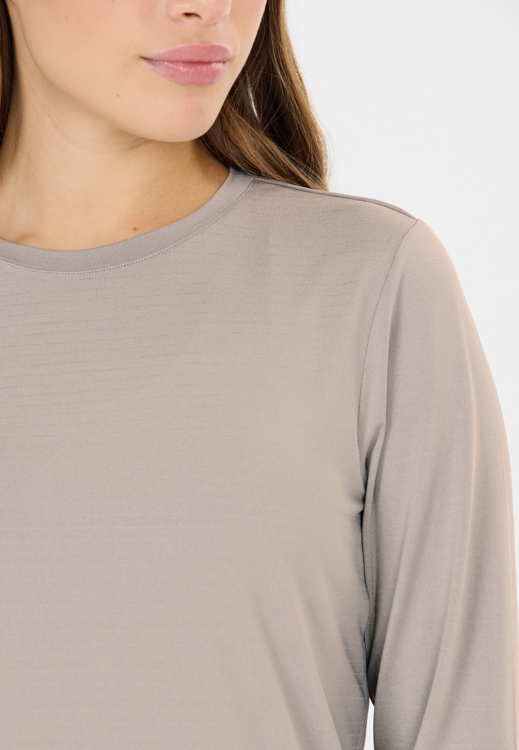 ATHLECIA Miwa W L/S Tee LIGHT HEATHER – Bild 7