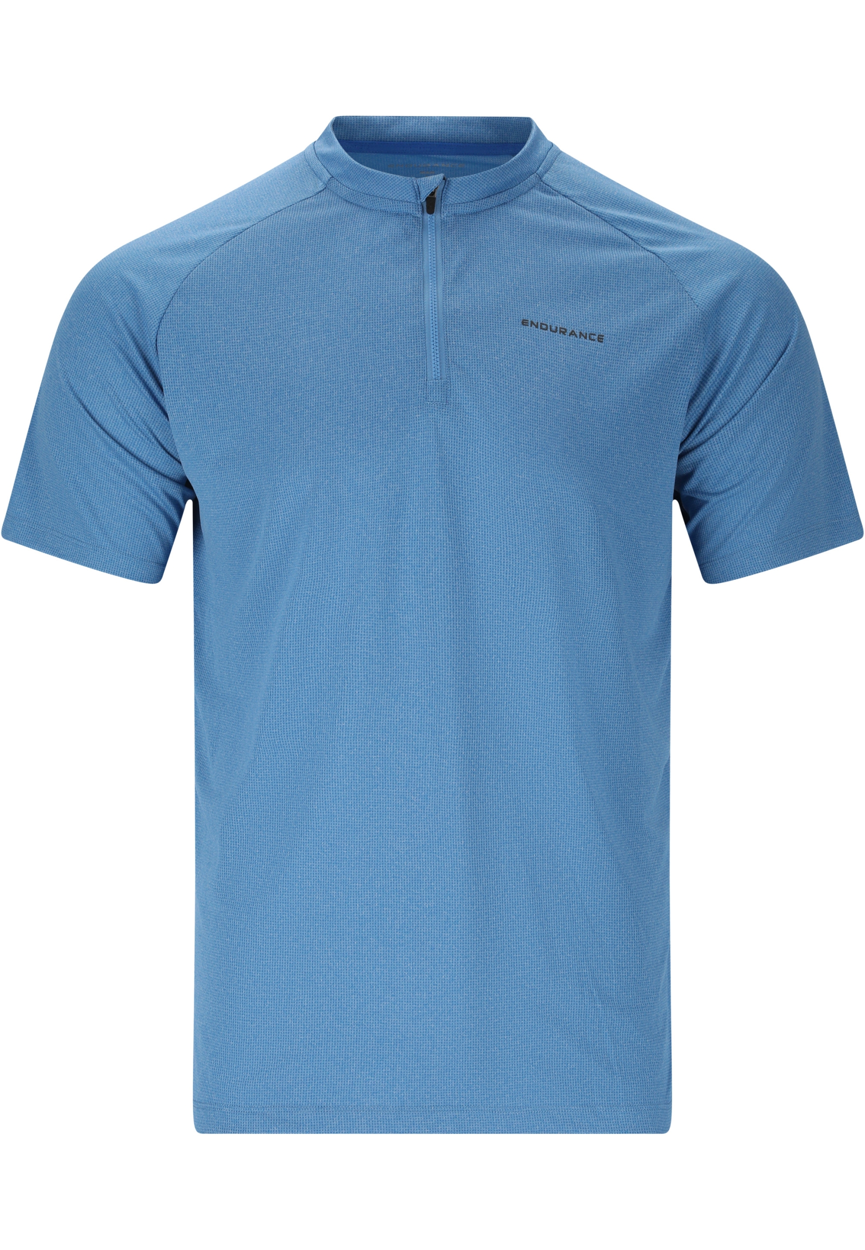 ENDURANCE Crow M Melange Cycling/MTB S/S Shirt VALLARTA BLUE