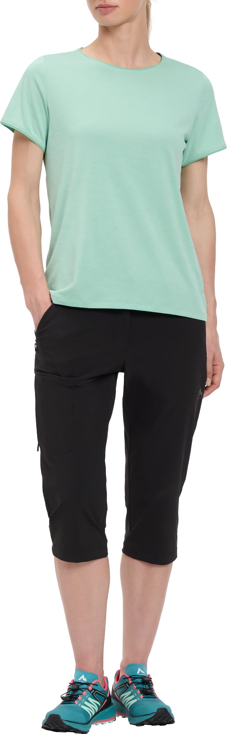 McKINLEY Da.-T-Shirt Hunu II W MELANGE/MINT – Bild 2