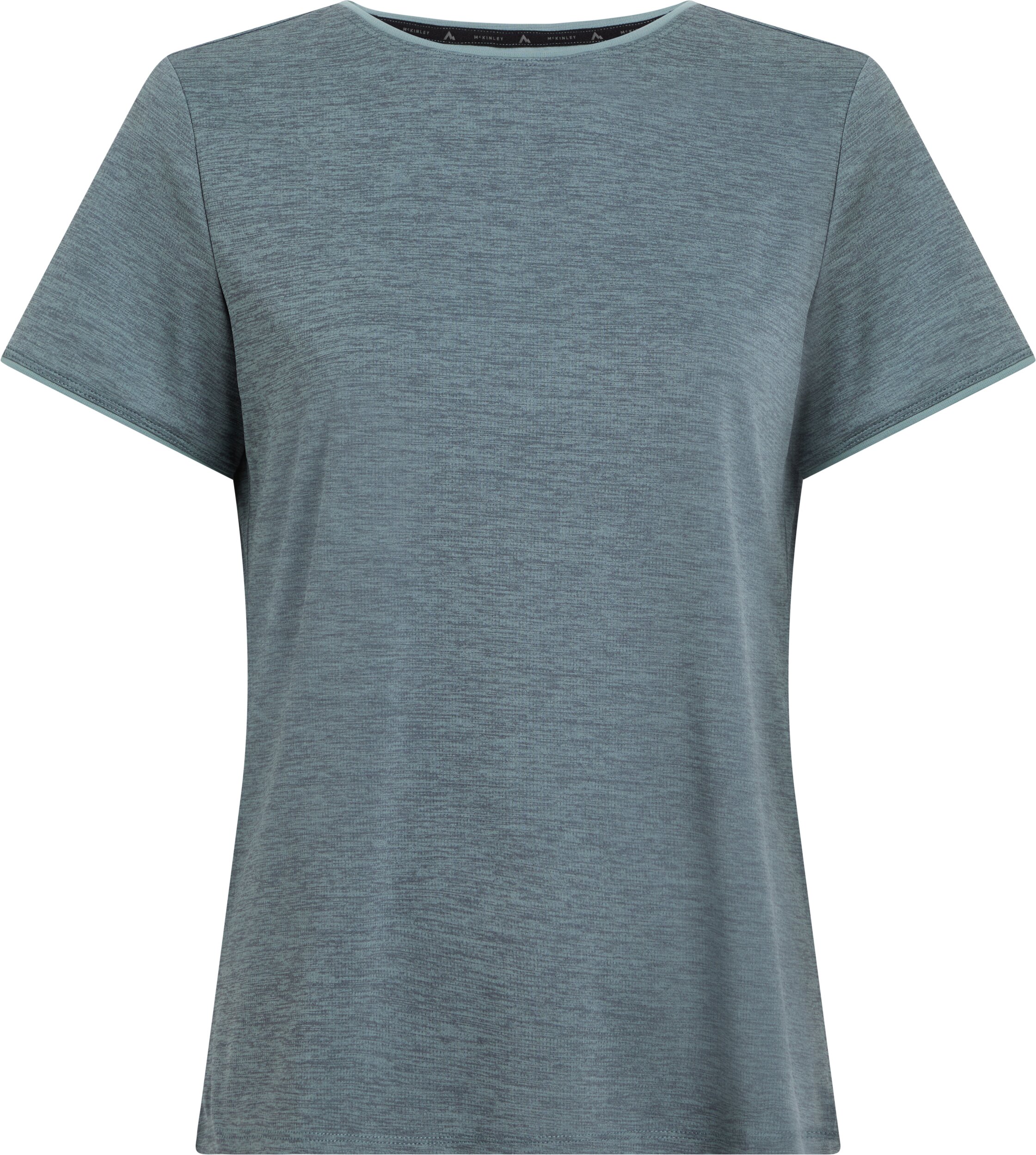 McKINLEY Da.-T-Shirt Hunu II W MELANGE/BLUE PETROL