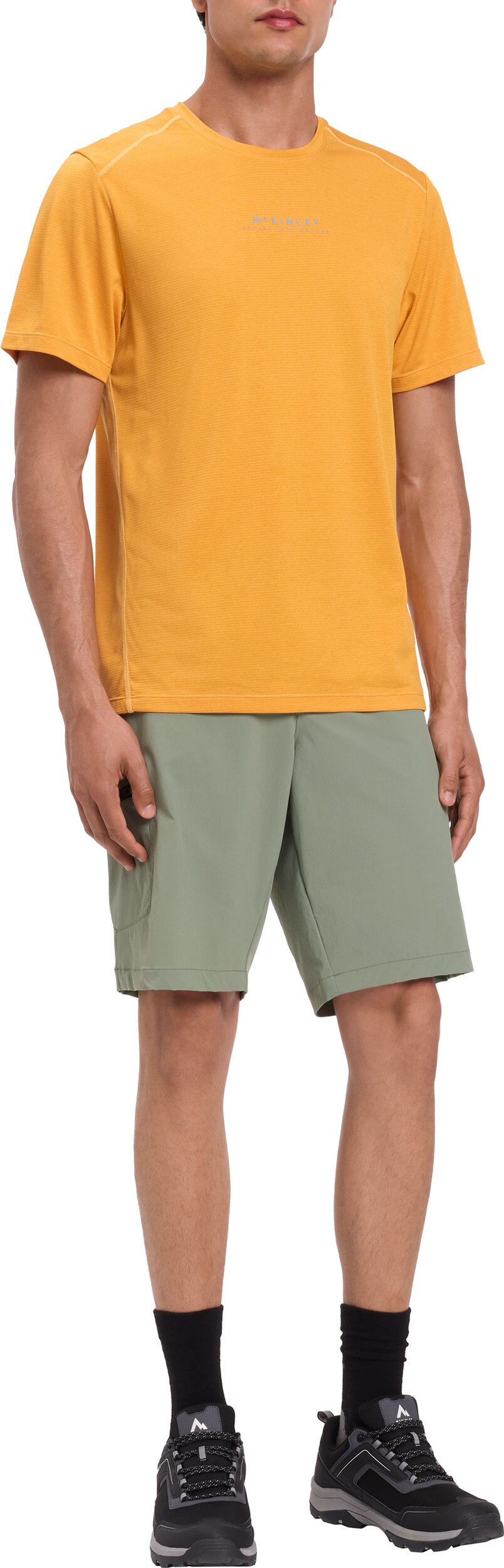 McKINLEY He.-T-Shirt Lele IV M MELANGE/YELLOW DARK – Bild 2