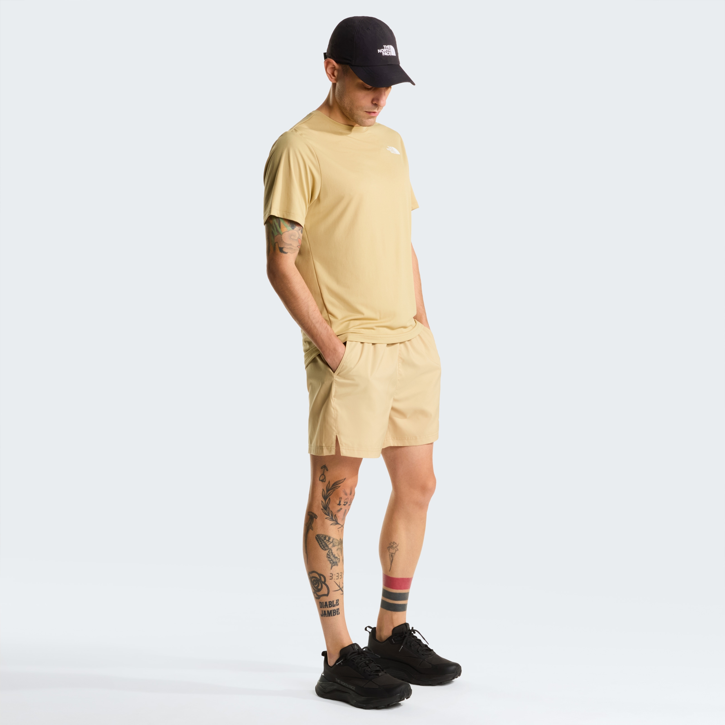 THE NORTH FACE M 24/7 5 SHORTS KHAKI STONE – Bild 4