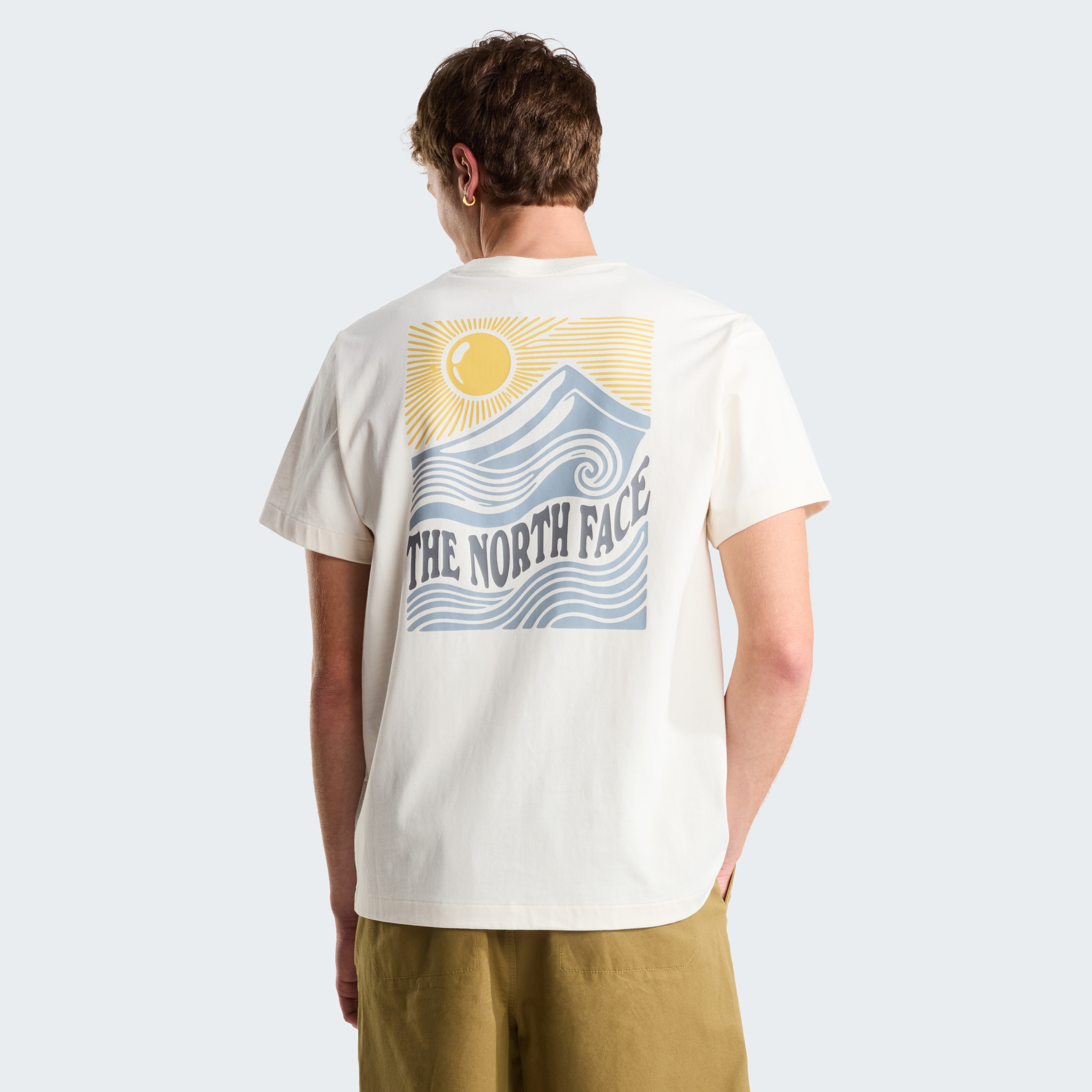 THE NORTH FACE M MOUNTAIN ESCAPE RELAXED SHORT SLEEVE T WHITE DUNE – Bild 3