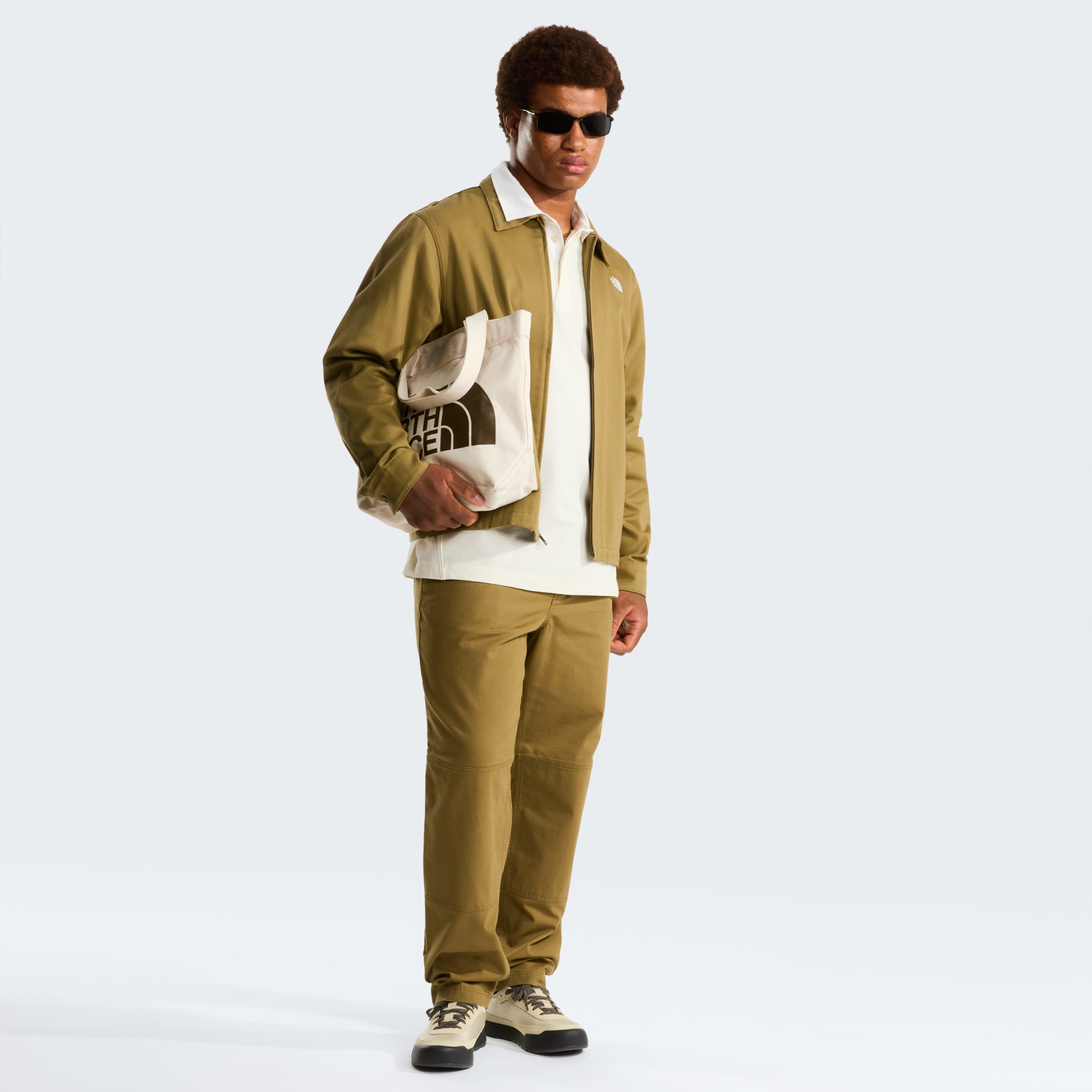 THE NORTH FACE M TWILL COLLARED JACKET CEDAR – Bild 4