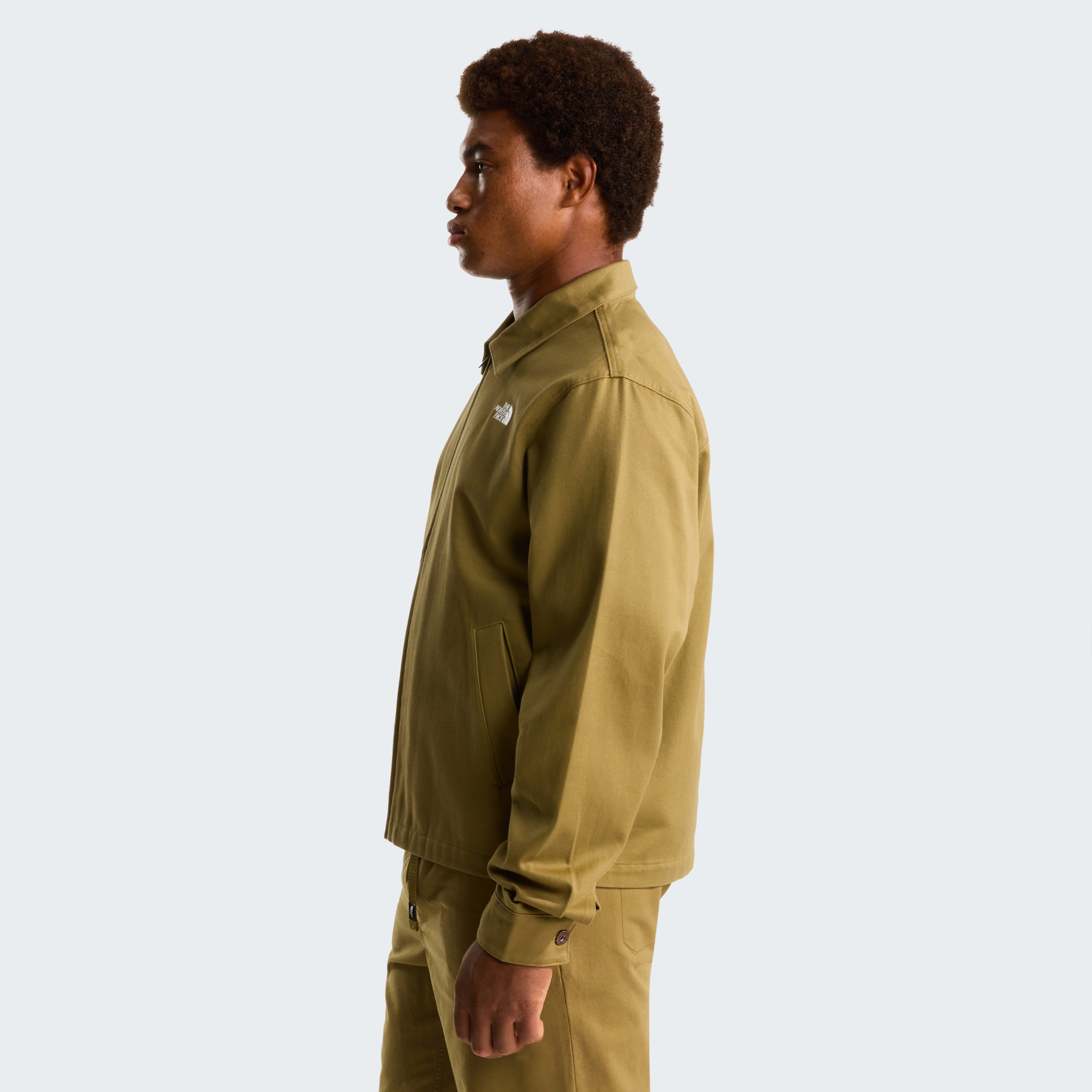 THE NORTH FACE M TWILL COLLARED JACKET CEDAR – Bild 5