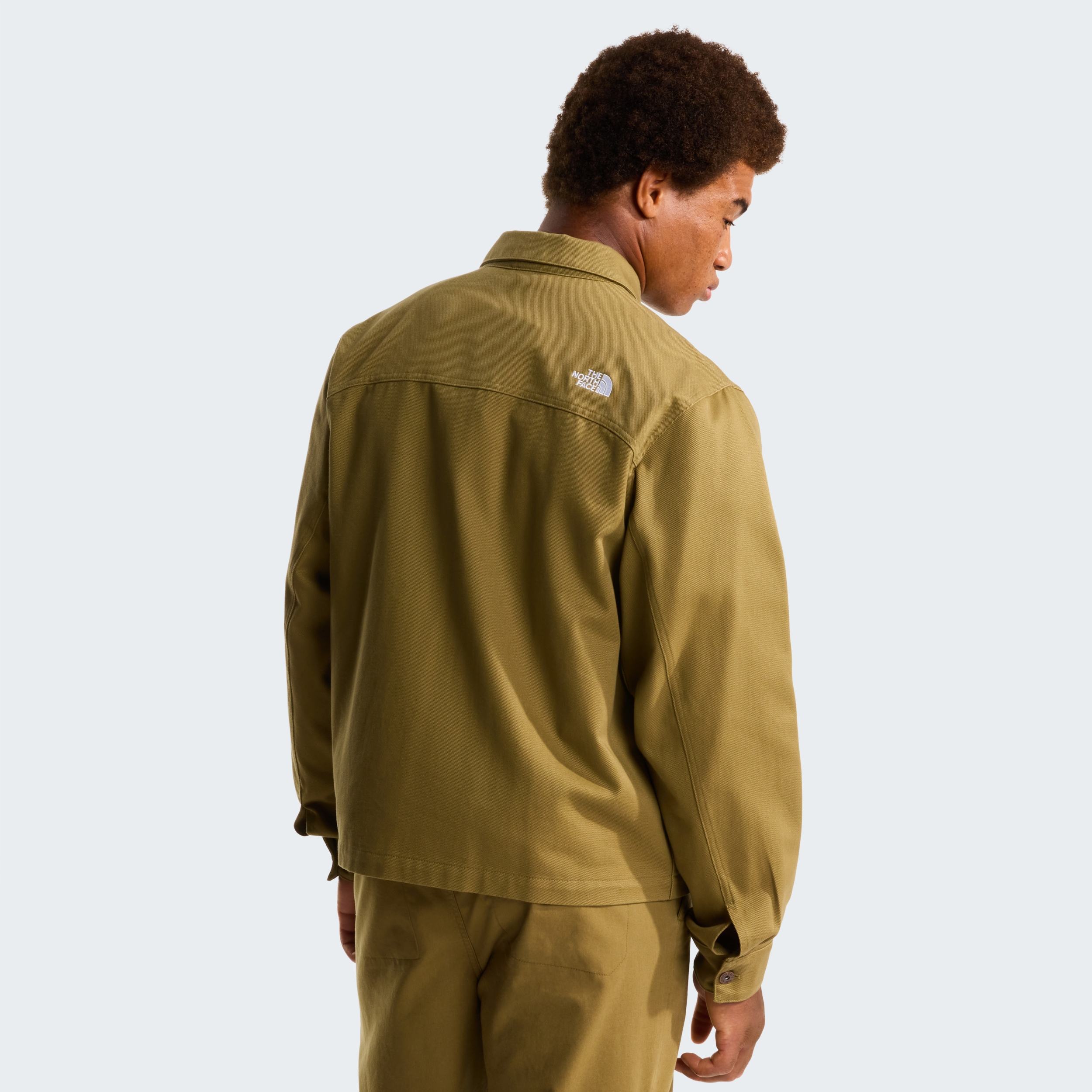 THE NORTH FACE M TWILL COLLARED JACKET CEDAR – Bild 6