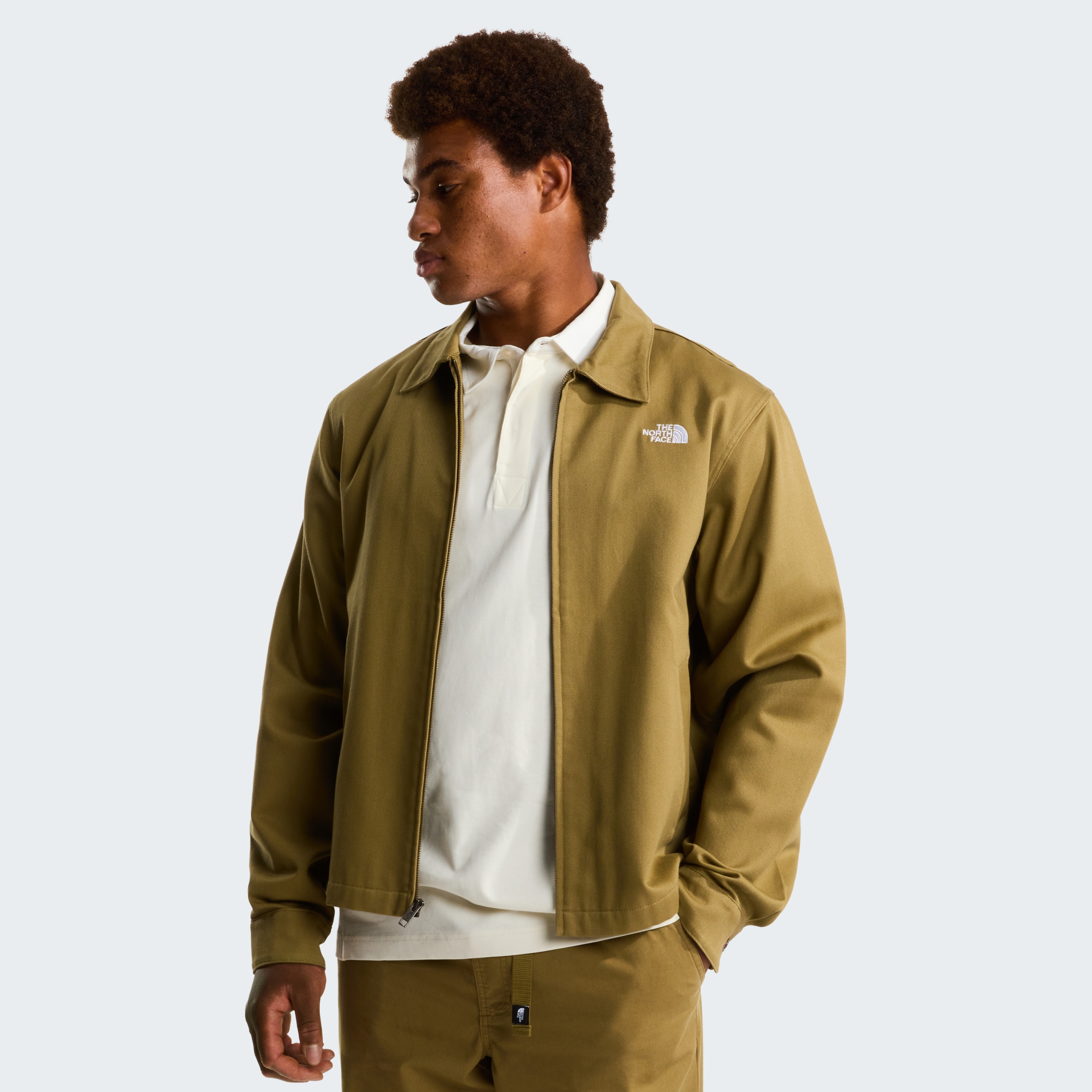 THE NORTH FACE M TWILL COLLARED JACKET CEDAR – Bild 7