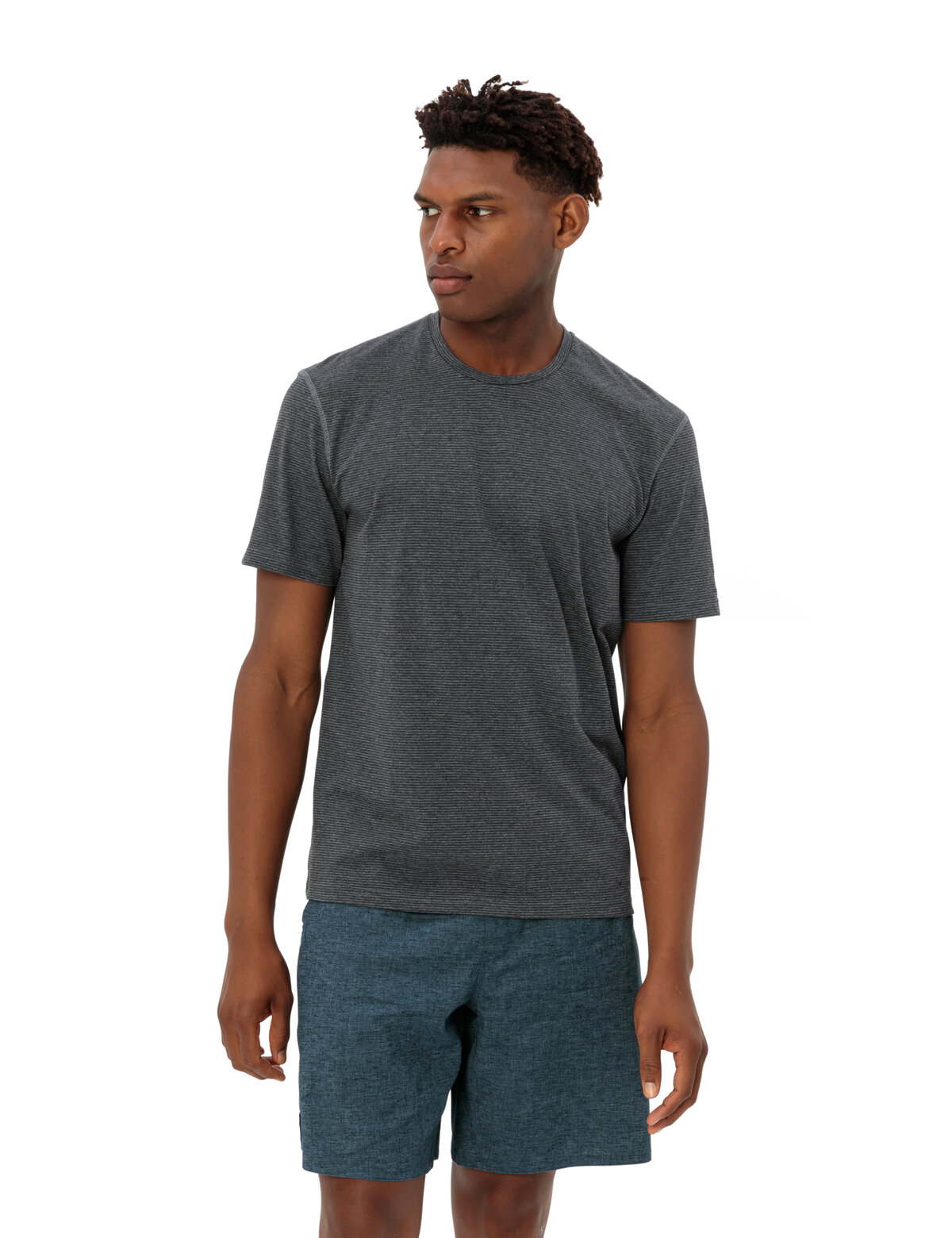 VAUDE Me Mineo Striped T-Shirt II PHANTOM BLACK – Bild 3