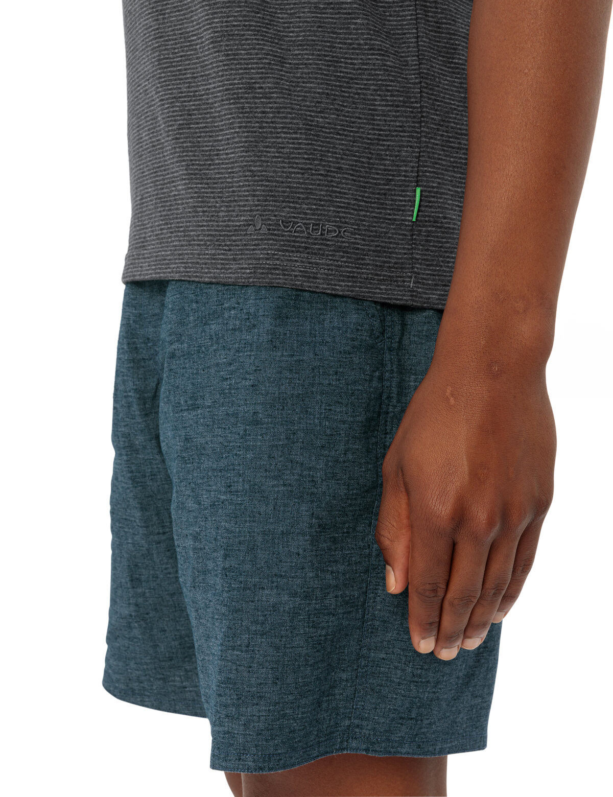 VAUDE Me Mineo Striped T-Shirt II PHANTOM BLACK – Bild 5