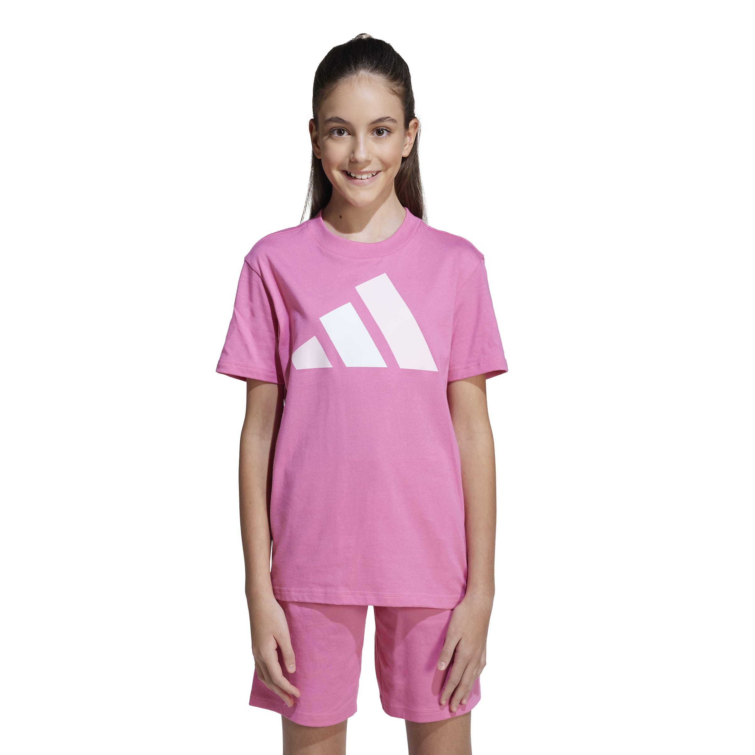 ADIDAS J BL TEE 160 PNKFUS/CLPINK/WHITE – Bild 2