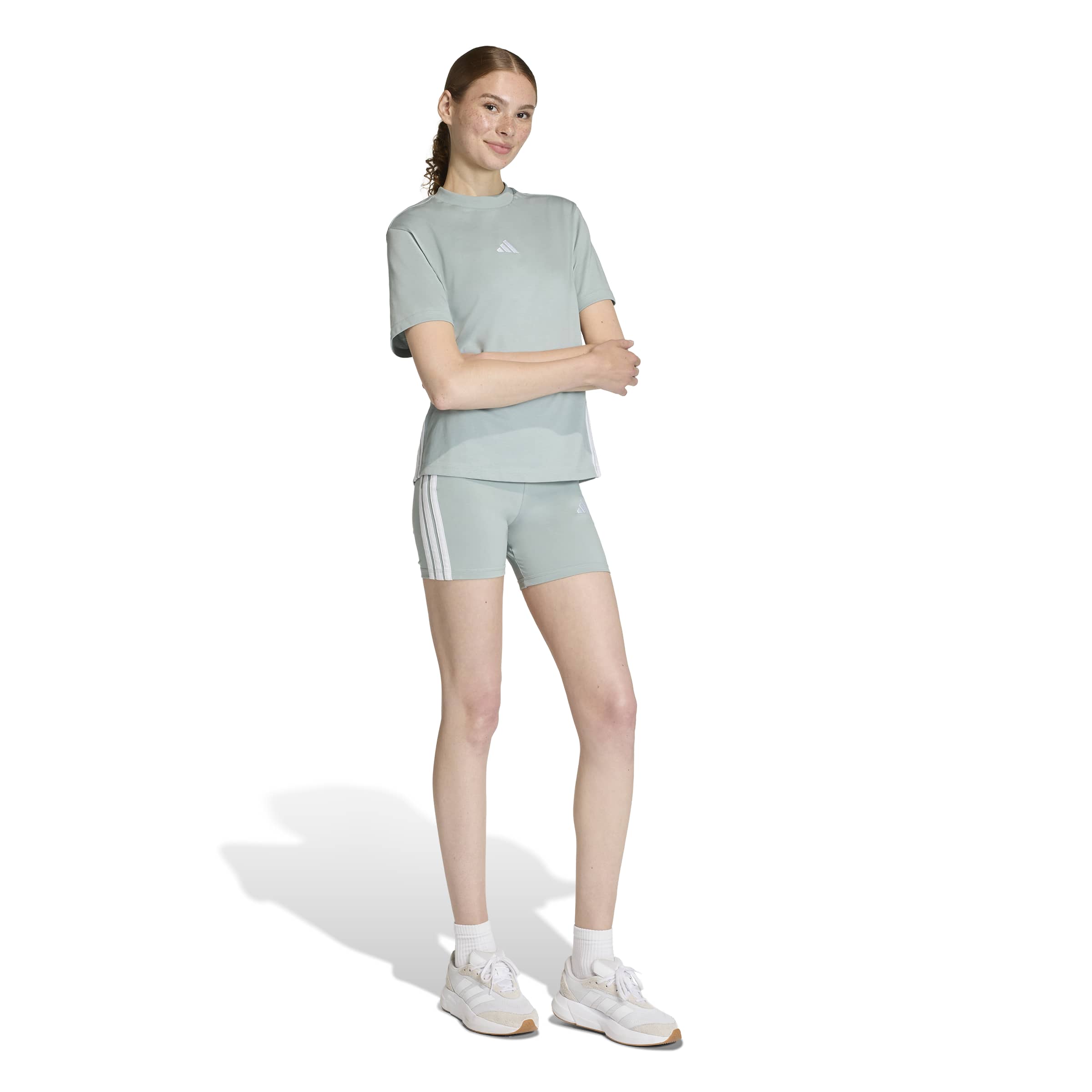 ADIDAS W 3S SJ BK SHO WOSA/WHITE – Bild 4