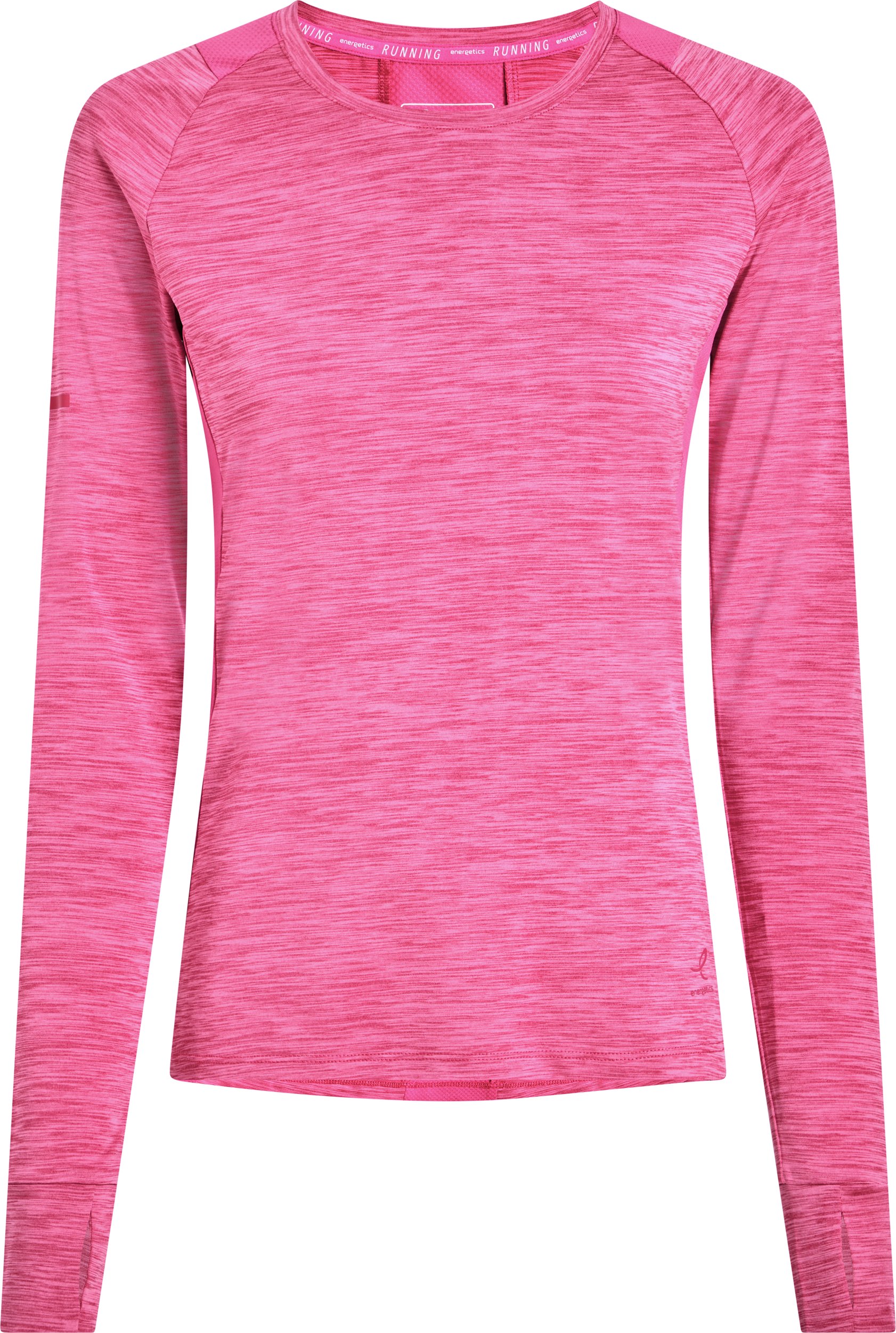 ENERGETICS Da.-Langarmshirt Evii L/S W MELANGE/PINK DARK/PI