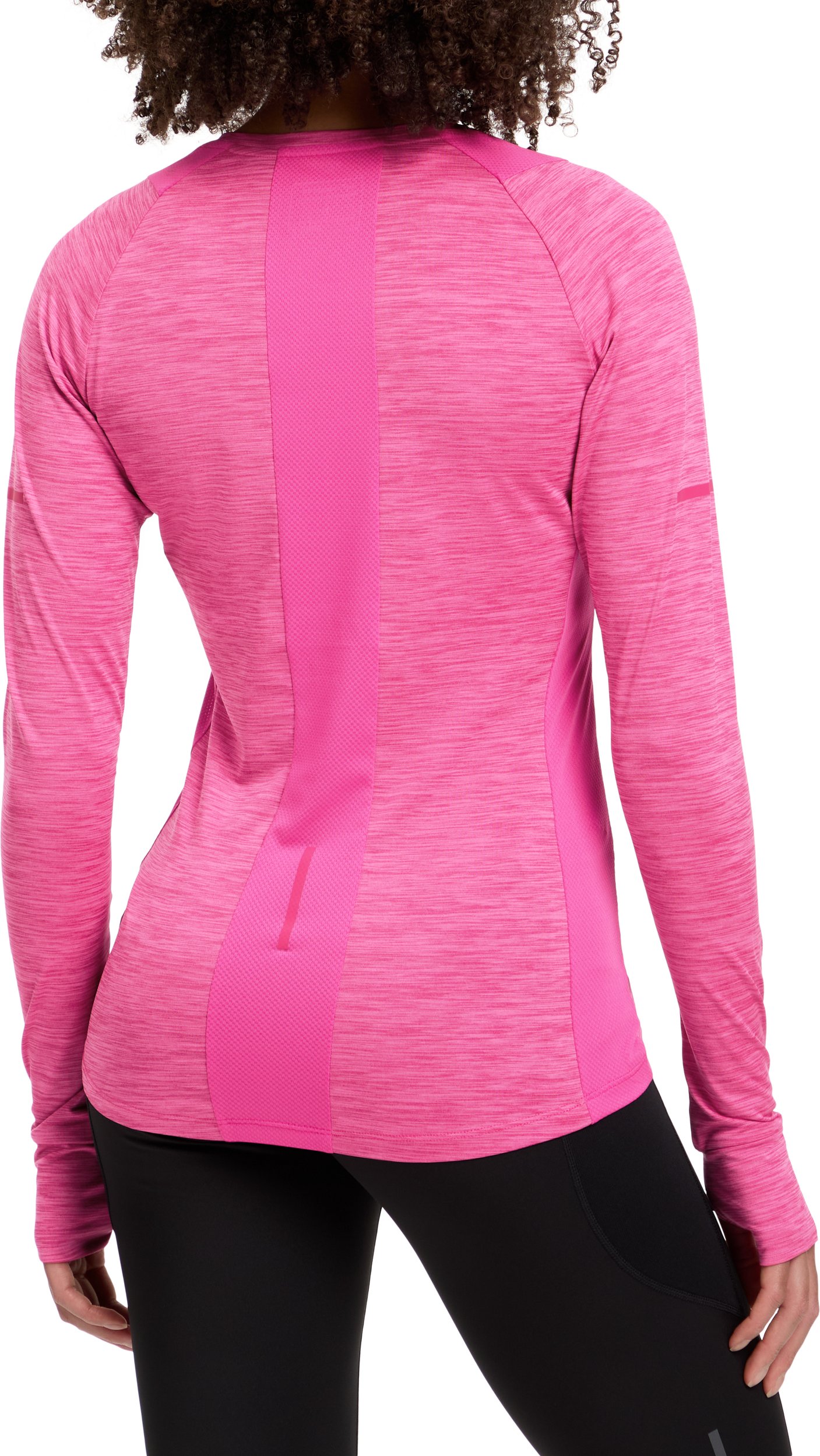 ENERGETICS Da.-Langarmshirt Evii L/S W MELANGE/PINK DARK/PI – Bild 2