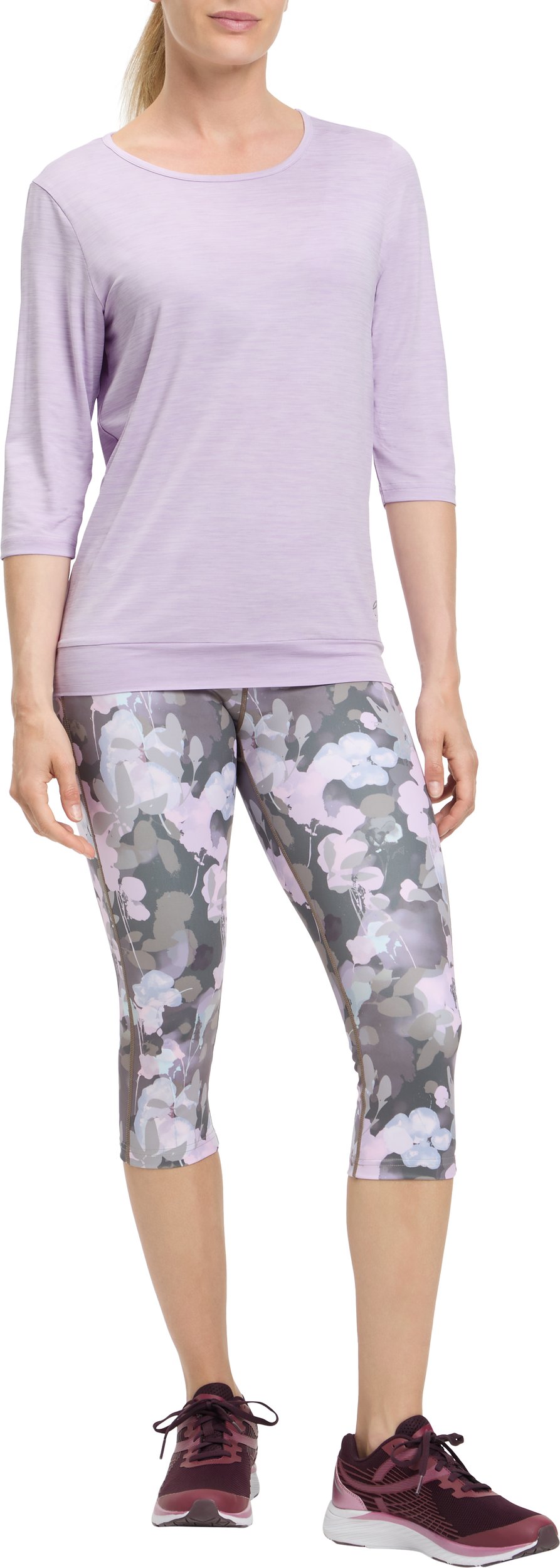 ENERGETICS Da.-Shirt Jewel 3/4 SS W MELANGE/LILAC/LILAC – Bild 2