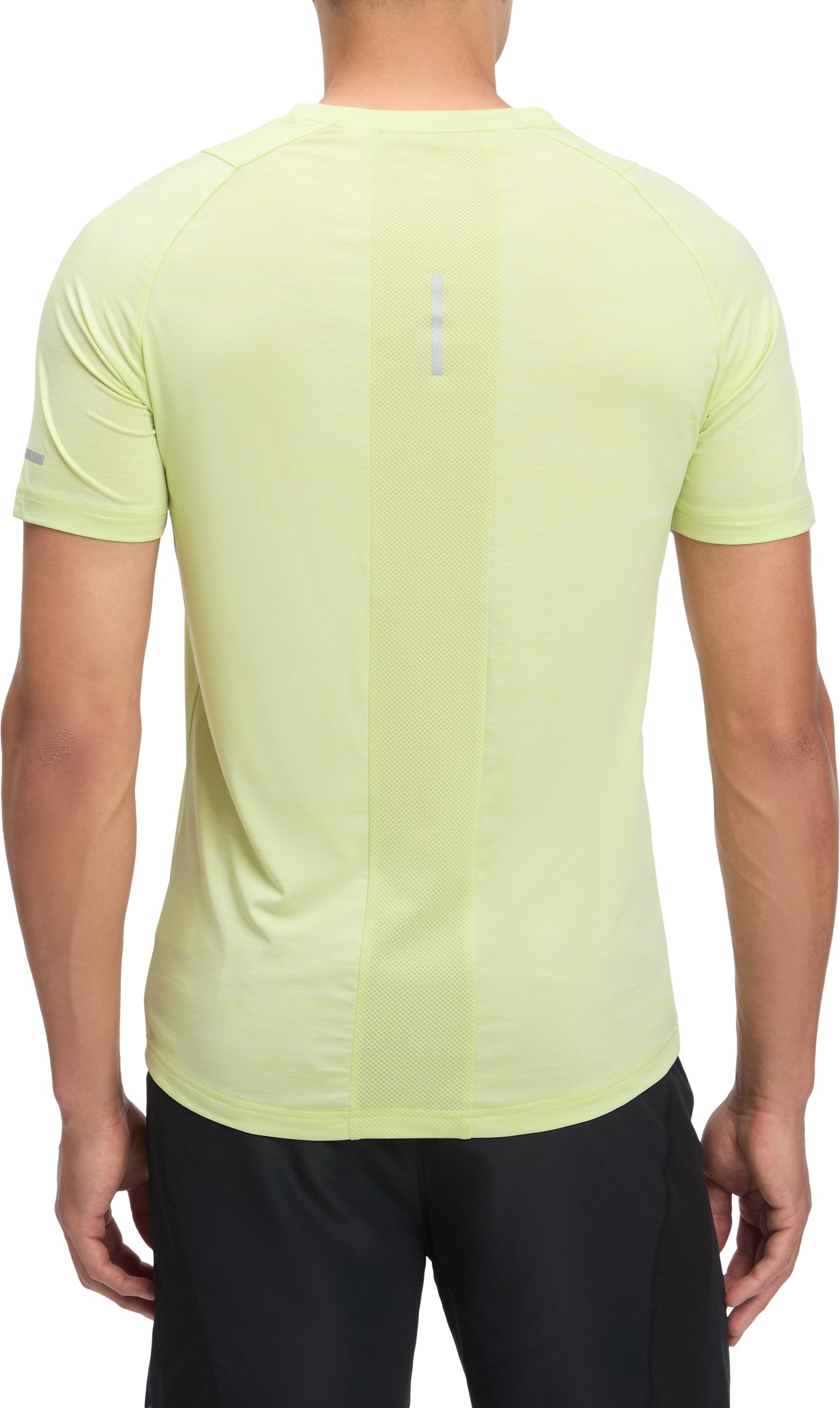 ENERGETICS He.-T-Shirt Ailo SS M MELANGE/GREEN LIME/G – Bild 2