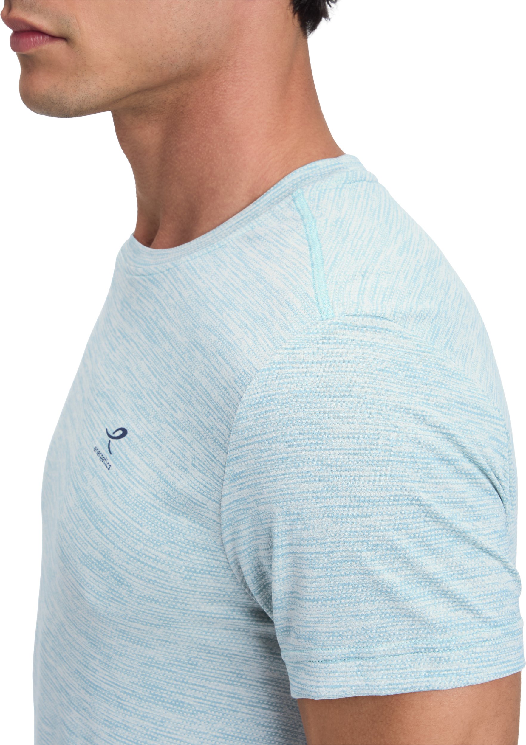ENERGETICS He.-T-Shirt Telly II SS M MELANGE/BLUE AQUA/BL – Bild 2