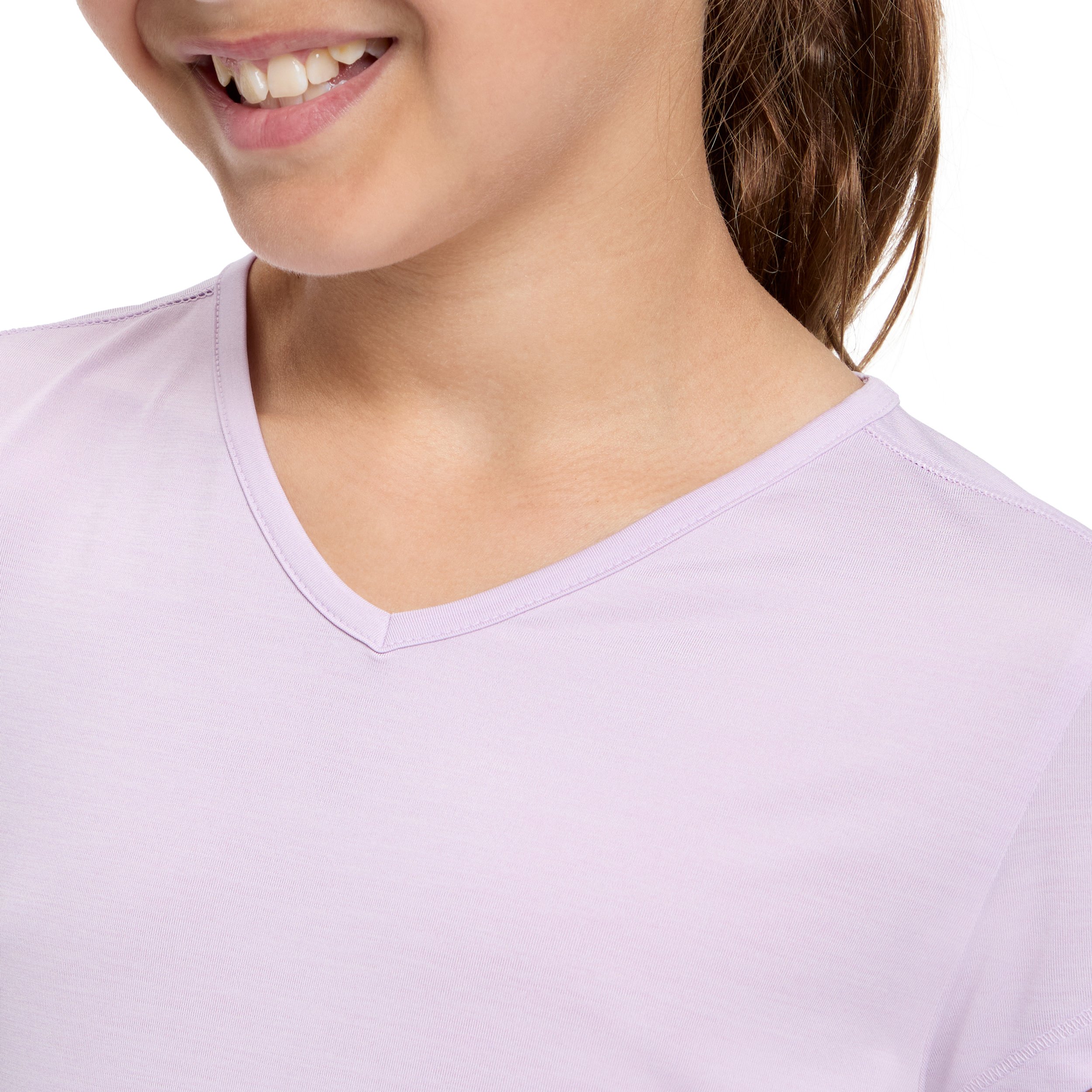 ENERGETICS Mä.-T-Shirt Gaminel 2 jrs MELANGE/LILAC/LILAC – Bild 3