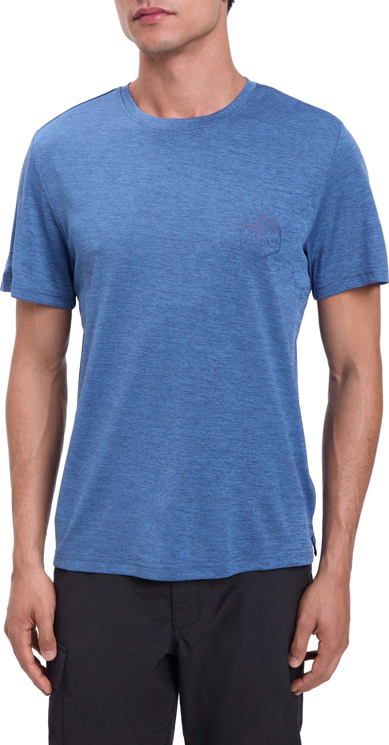 McKINLEY He.-T-Shirt Hunu II M MELANGE/BLUE/NAVY – Bild 2