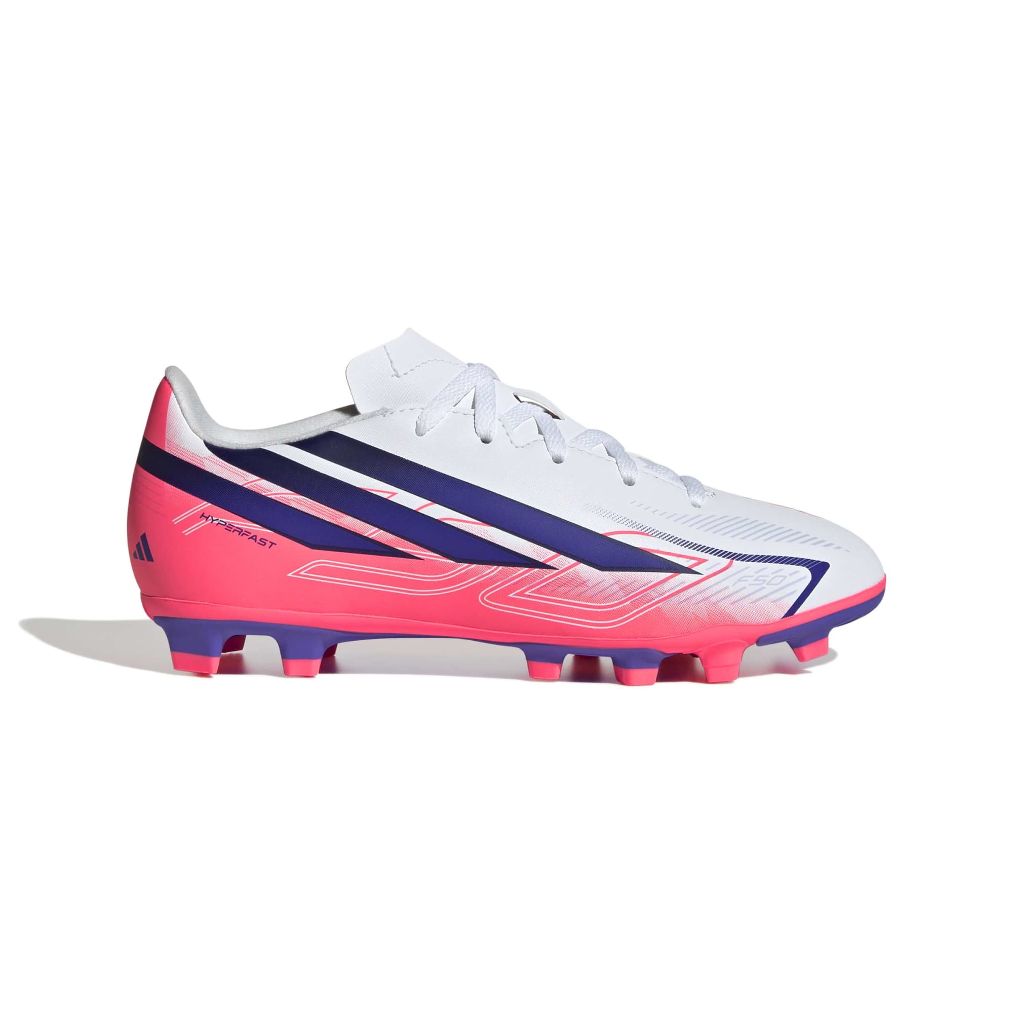 ADIDAS F50 HYPERFAST CLUB FG/MG J FTWWHT/SOLPUR/SOLTUR