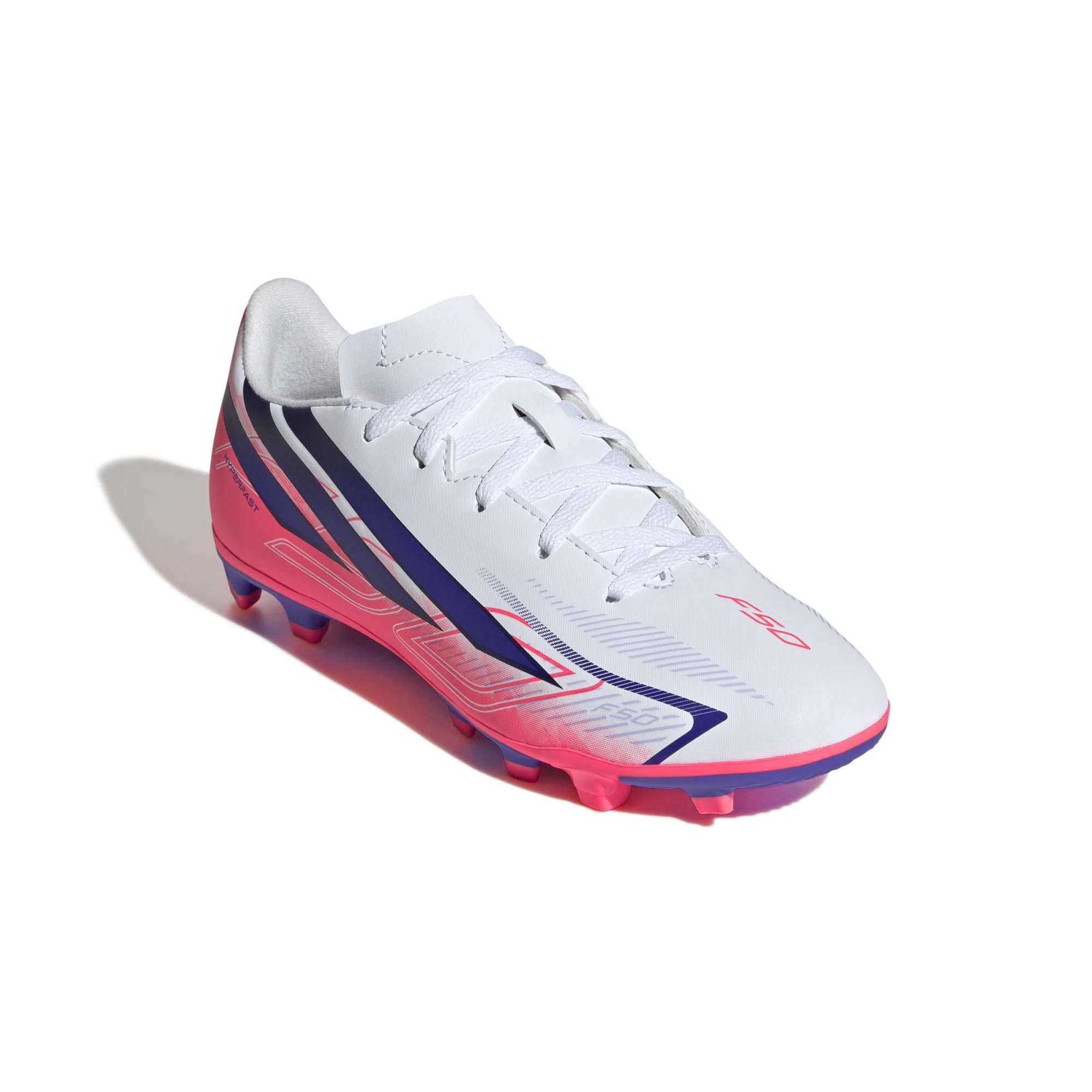 ADIDAS F50 HYPERFAST CLUB FG/MG J FTWWHT/SOLPUR/SOLTUR – Bild 5
