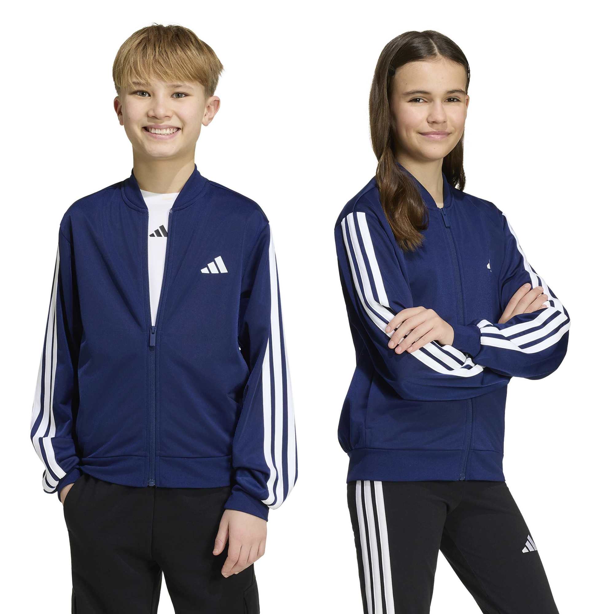 ADIDAS J 3S FZ TR TT DKBLUE/WHITE – Bild 8