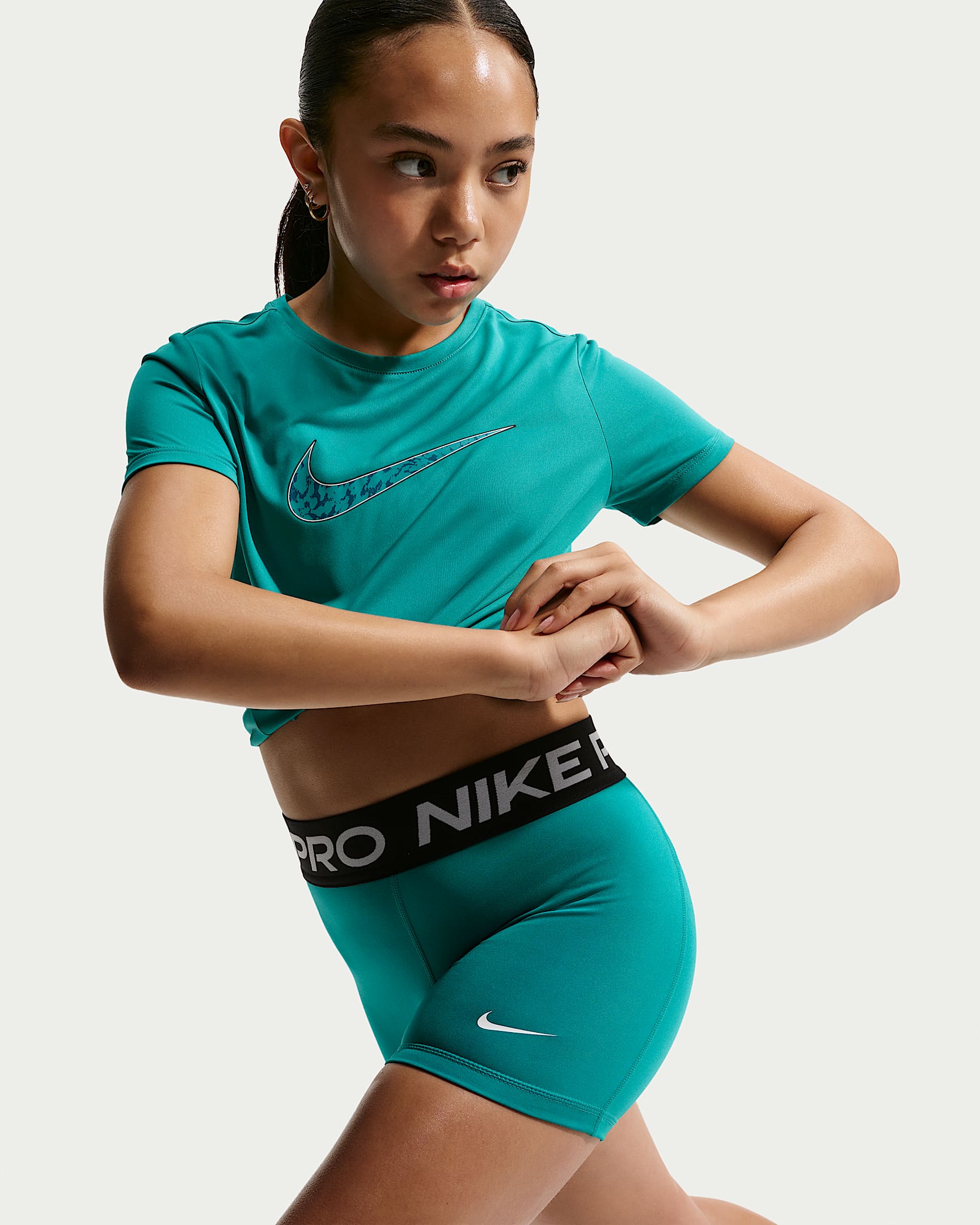 NIKE G NP DF 3IN SHORT ENERGY/WHITE – Bild 4