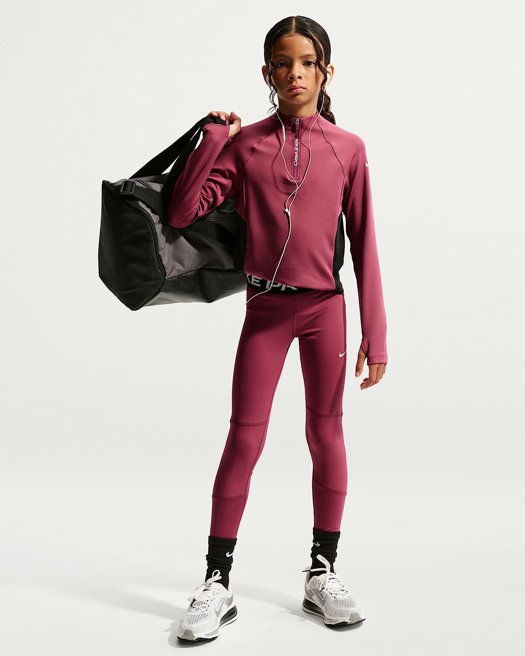 NIKE G NP DF TIGHT OP PINK SMOKE/WHITE