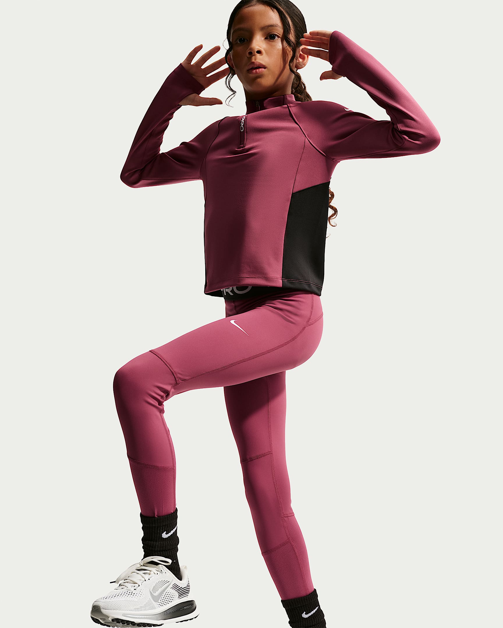 NIKE G NP DF TIGHT OP PINK SMOKE/WHITE – Bild 4