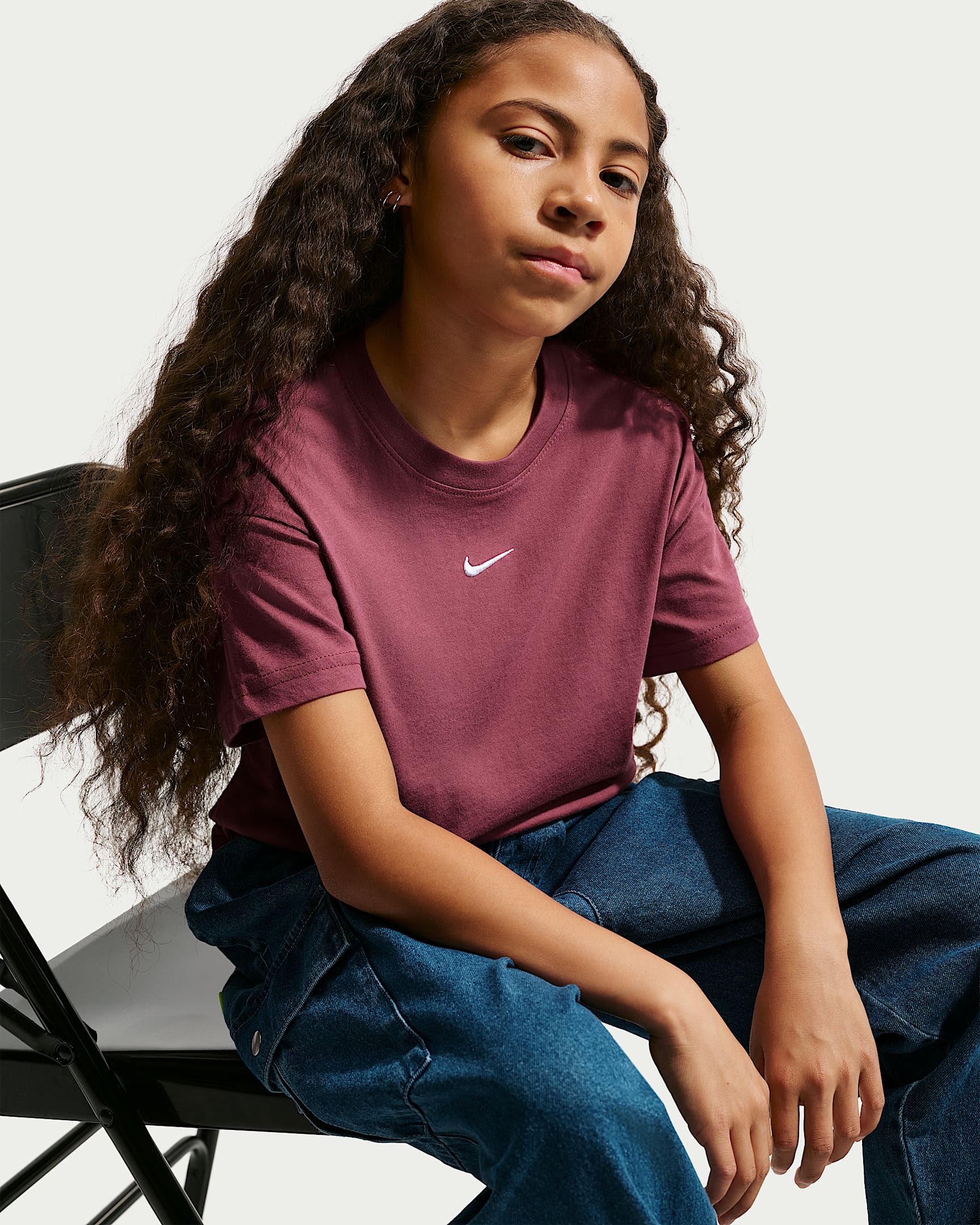 NIKE G NSW TEE BOXY ESSNTL LBR MOON PARTICLE – Bild 3