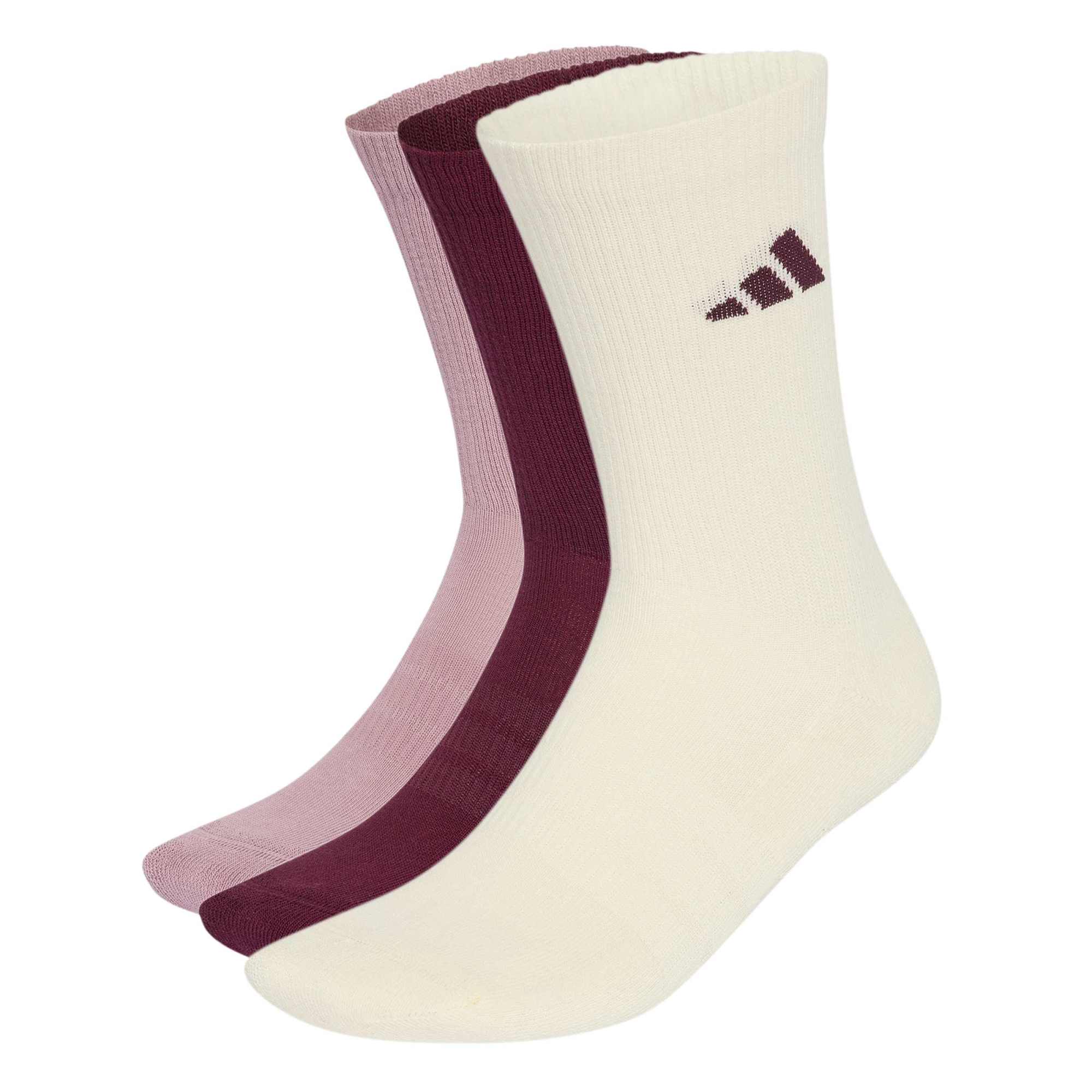 ADIDAS C ESS CRW 3P MAROON/IVORY/MAGMAU/W