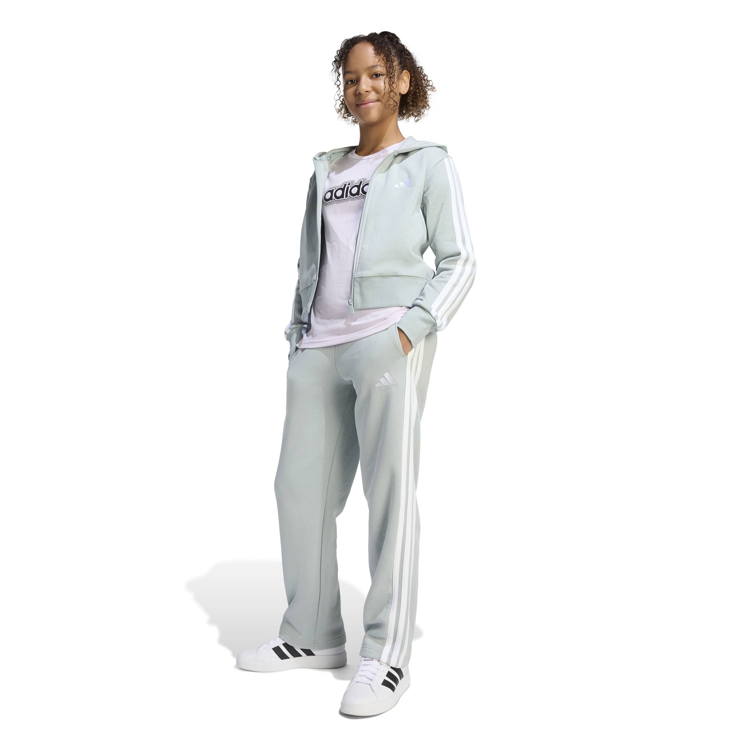 ADIDAS JG 3S FL TS 240 WOSA/WHITE – Bild 6