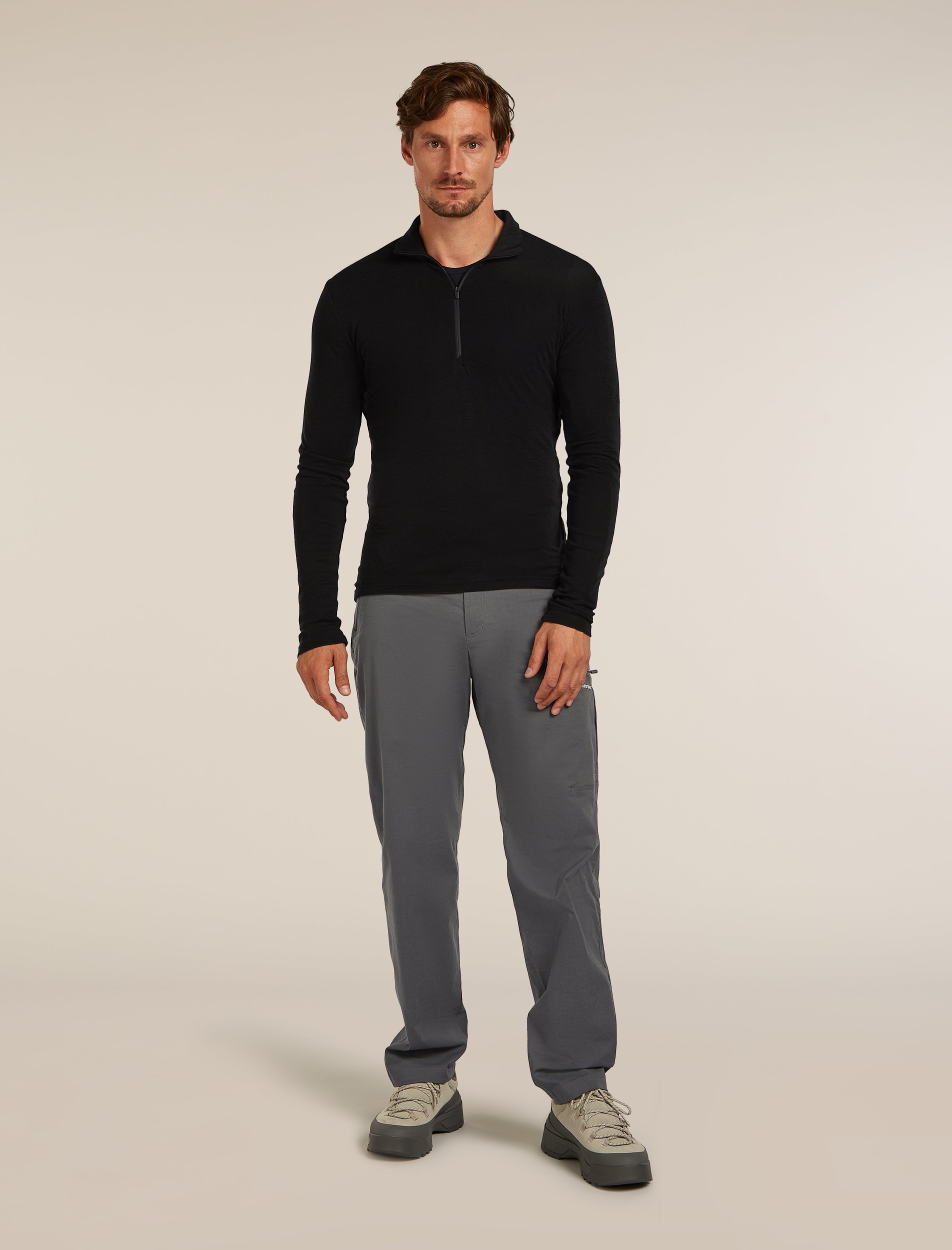 ICEBREAKER M 175 Everyday LS Half Zip BLACK – Bild 3