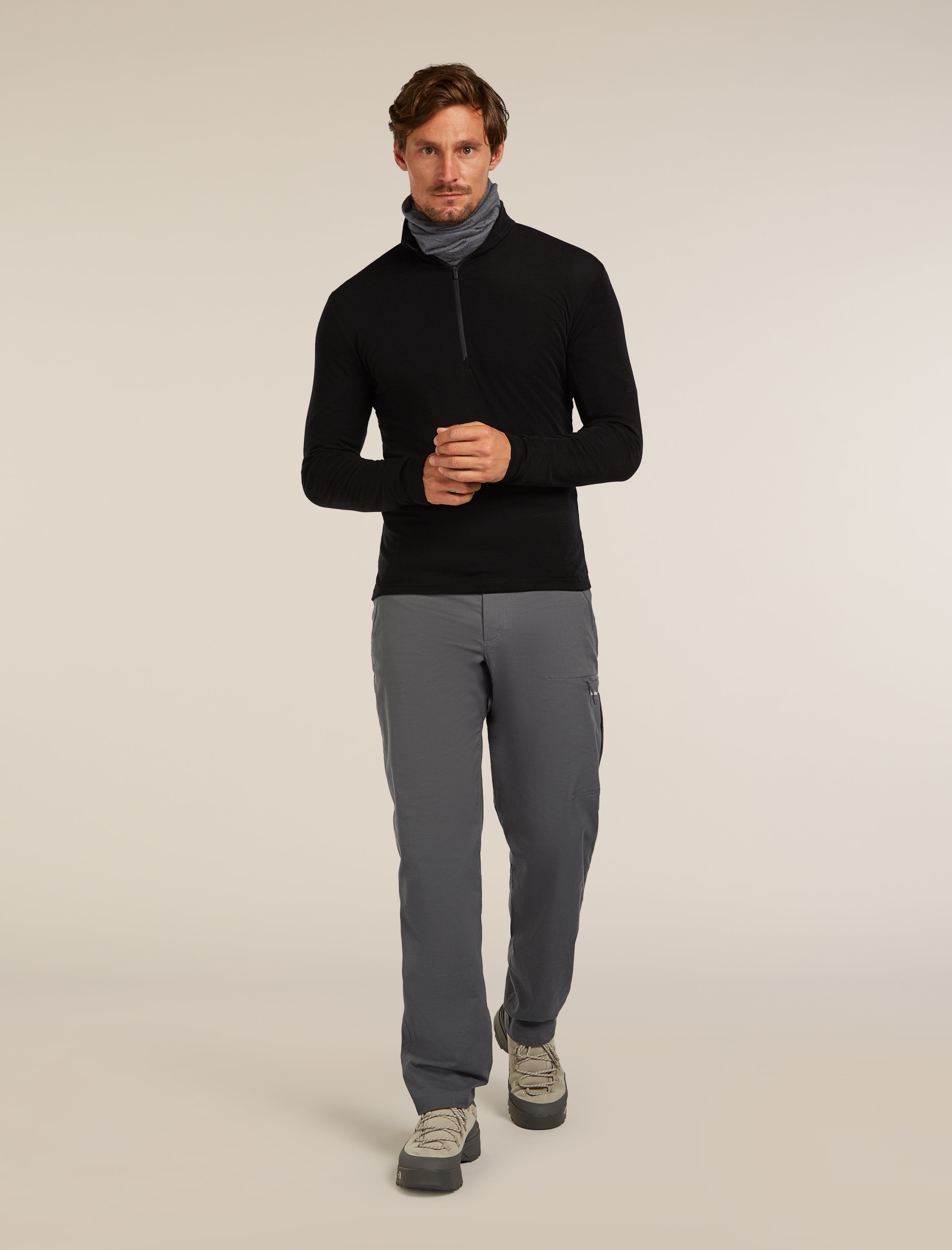 ICEBREAKER M 175 Everyday LS Half Zip BLACK – Bild 4