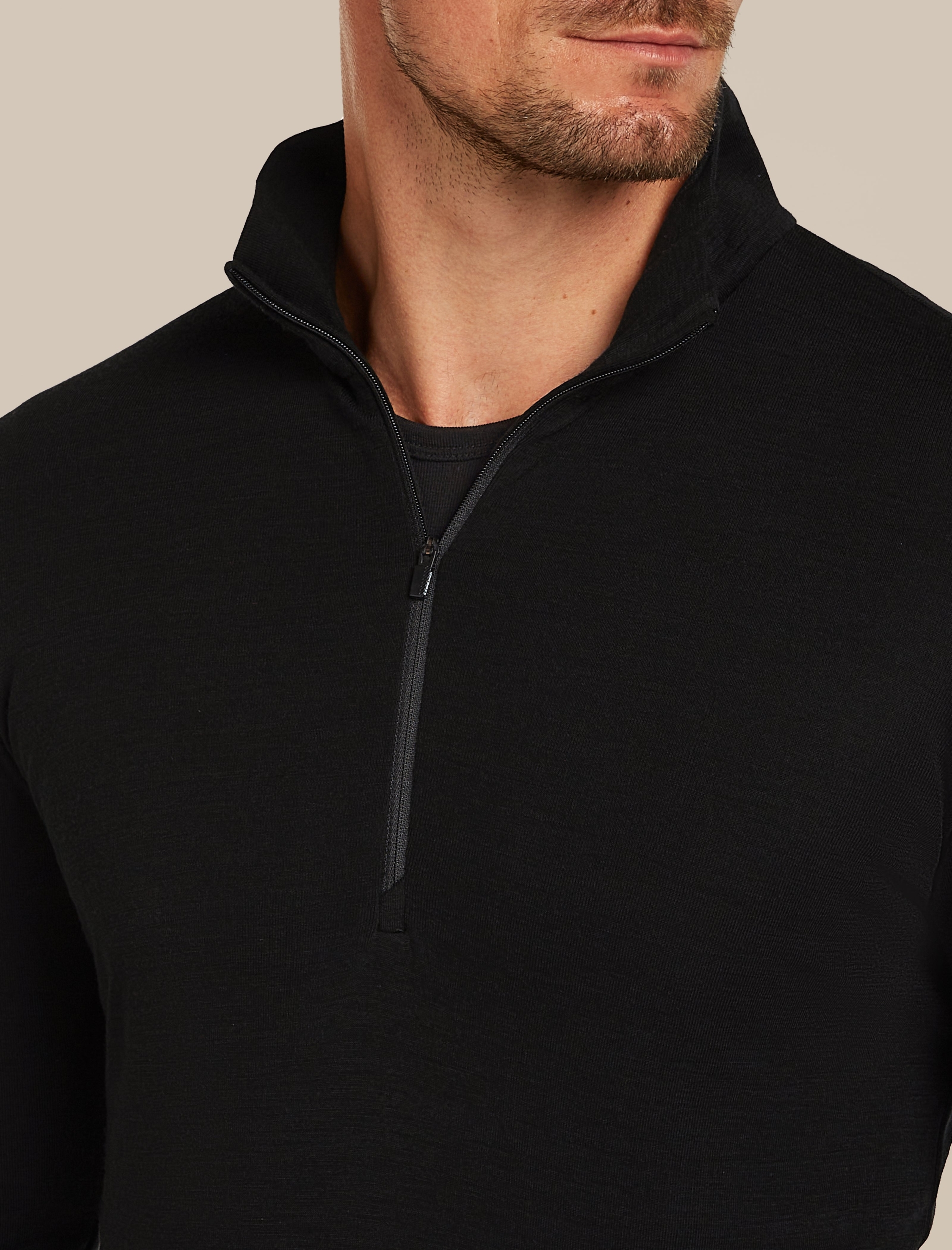 ICEBREAKER M 175 Everyday LS Half Zip BLACK – Bild 5