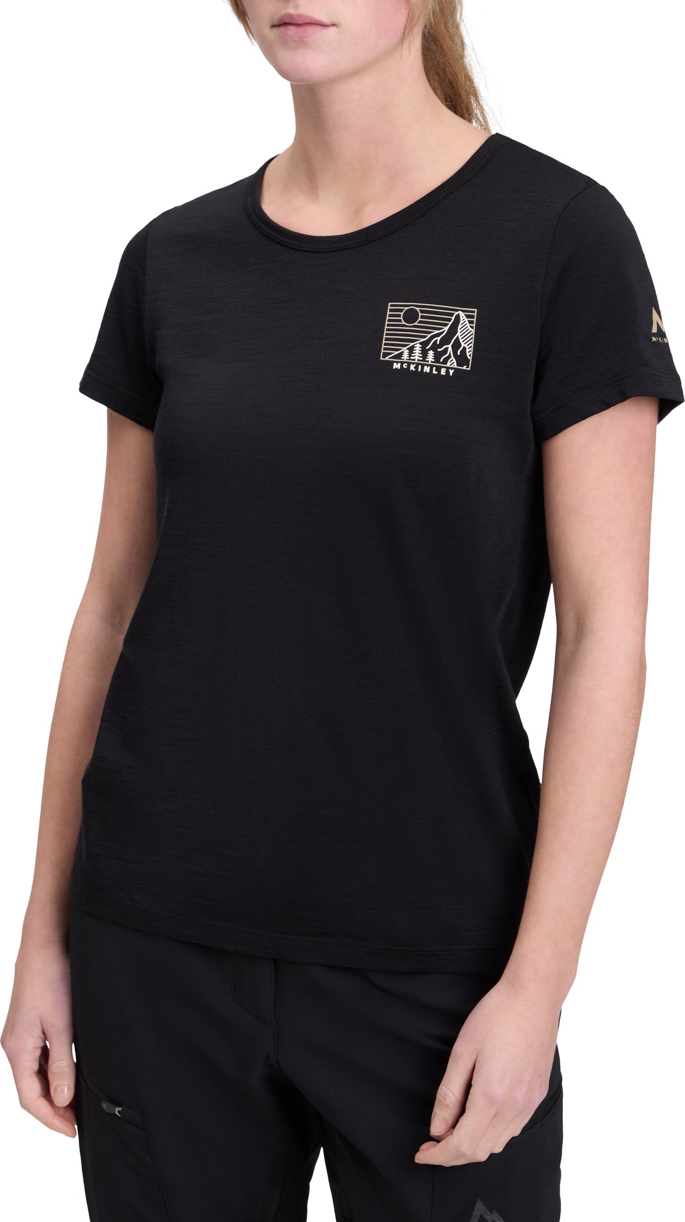 McKINLEY Da.-T-Shirt Shane III TEE W BLACK NIGHT – Bild 2