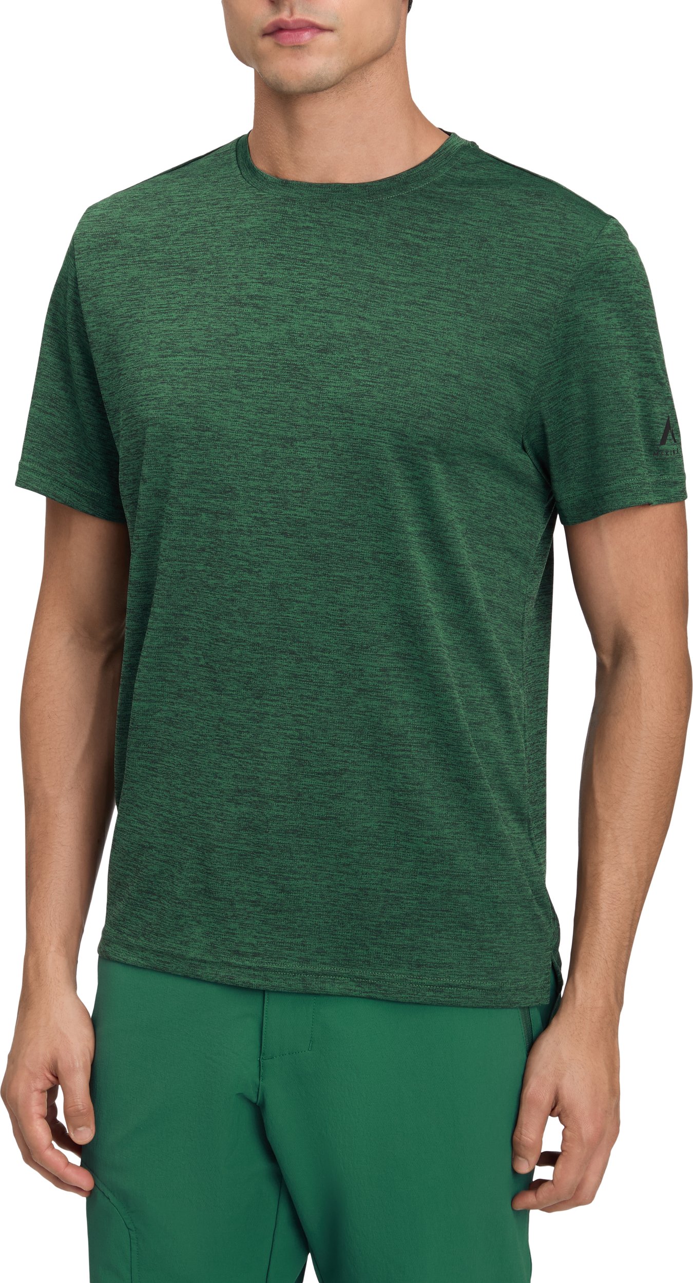 McKINLEY He.-T-Shirt Hunu II M MELANGE/GREEN DARK – Bild 2