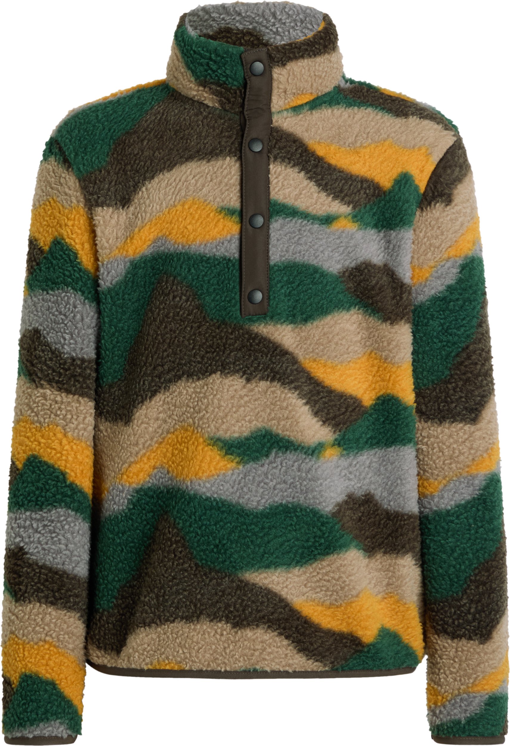 McKINLEY Ki.-Fleece-Jacke Hilka HS ML J AOP/GREEN DARK