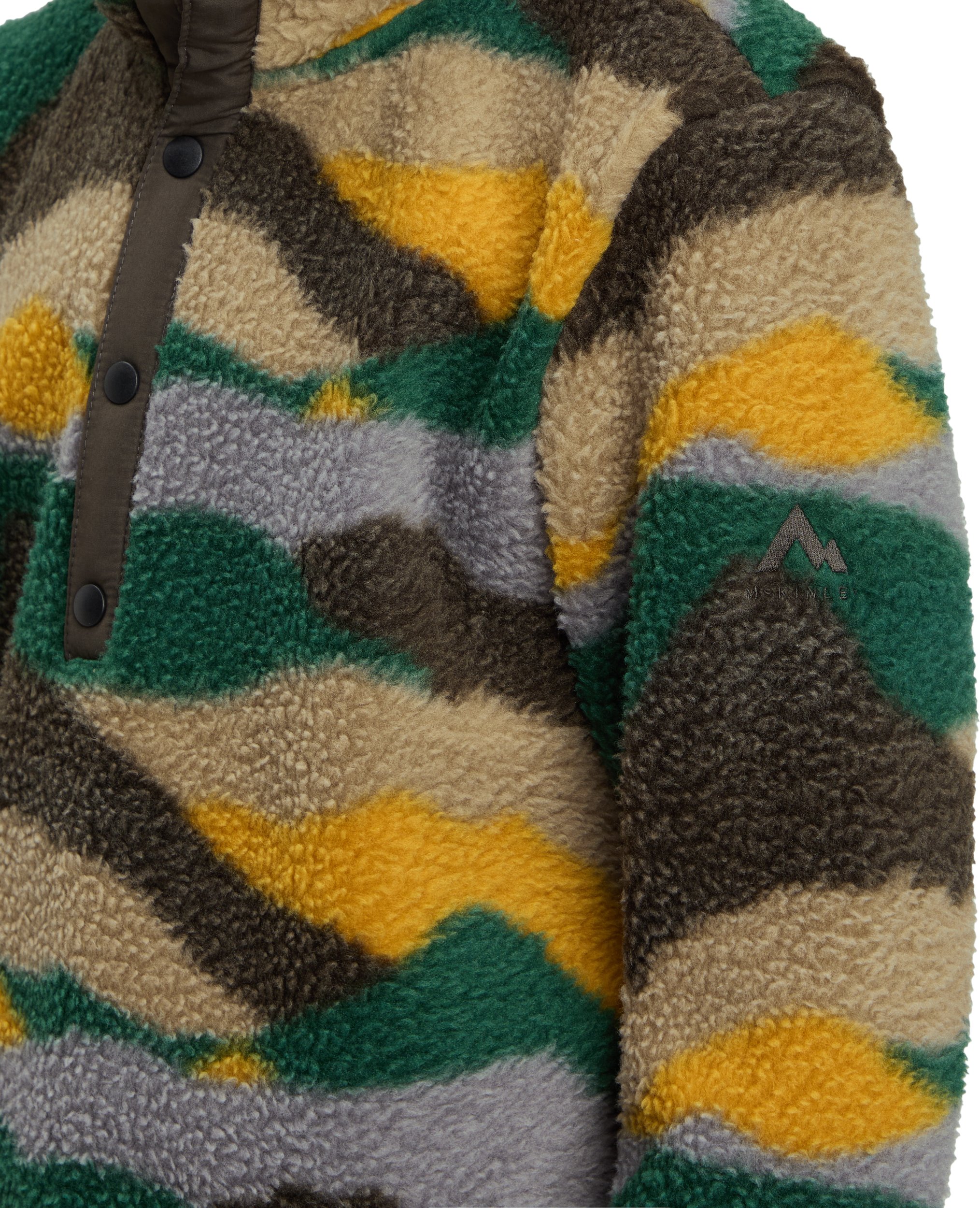 McKINLEY Ki.-Fleece-Jacke Hilka HS ML J AOP/GREEN DARK – Bild 2