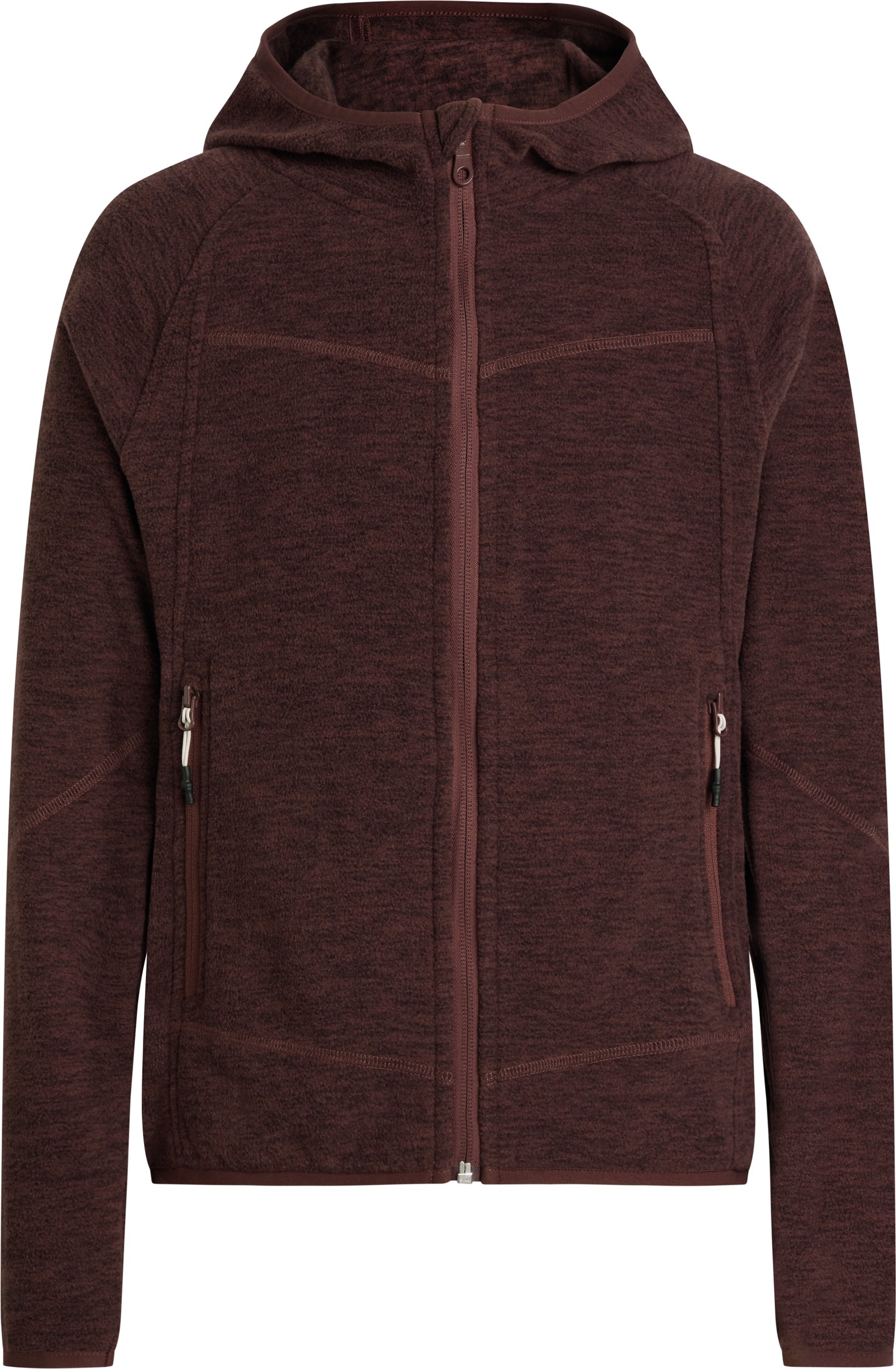 McKINLEY Mä.-Fleece-Jacke Choco FZ HD FL G MELANGE/RED WINE