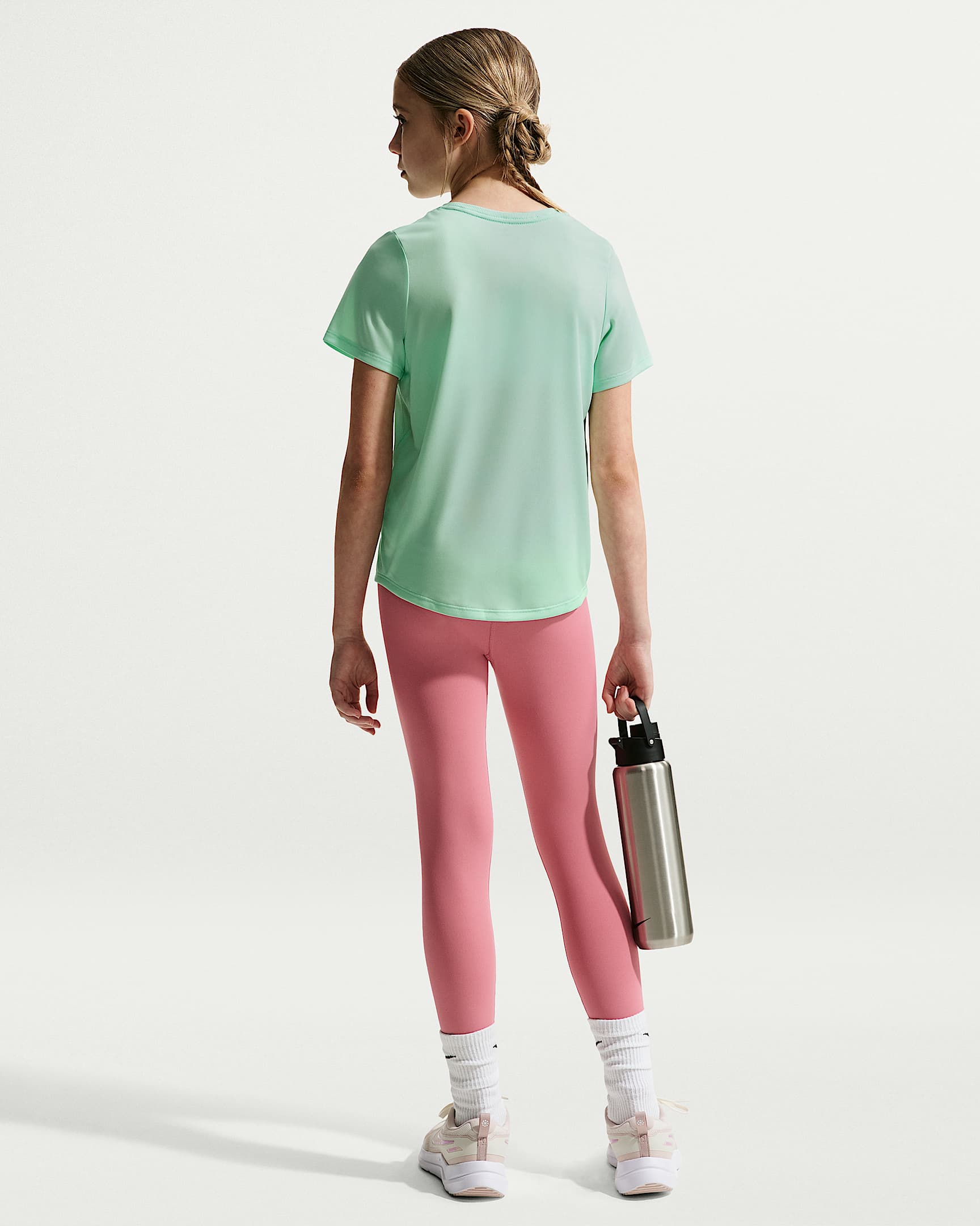 NIKE G NK DF ONE STD SS TOP HBR ARCTIC GREEN/WHITE – Bild 5