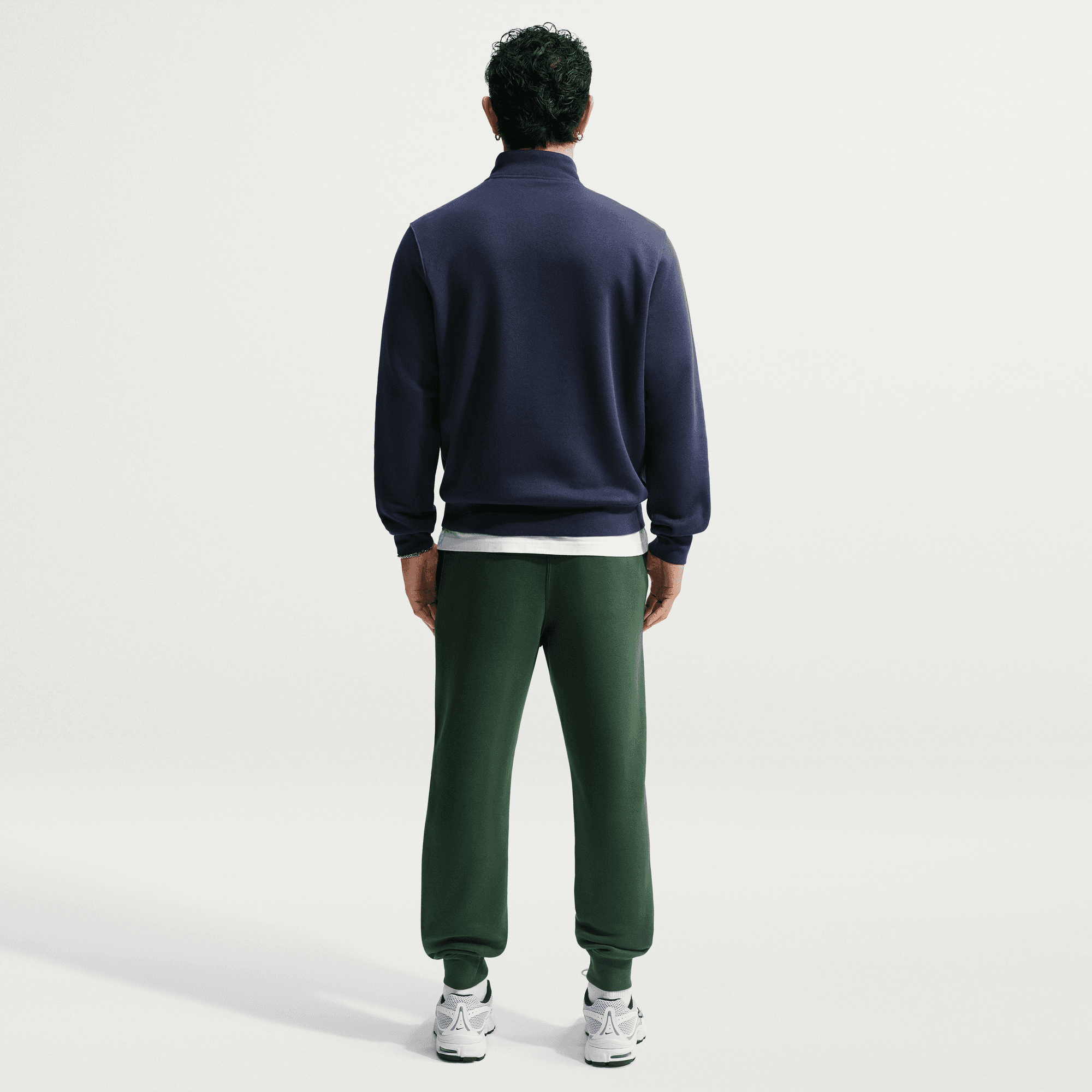 NIKE M NK CLUB BB JOGGER FIR/FIR/WHITE – Bild 2