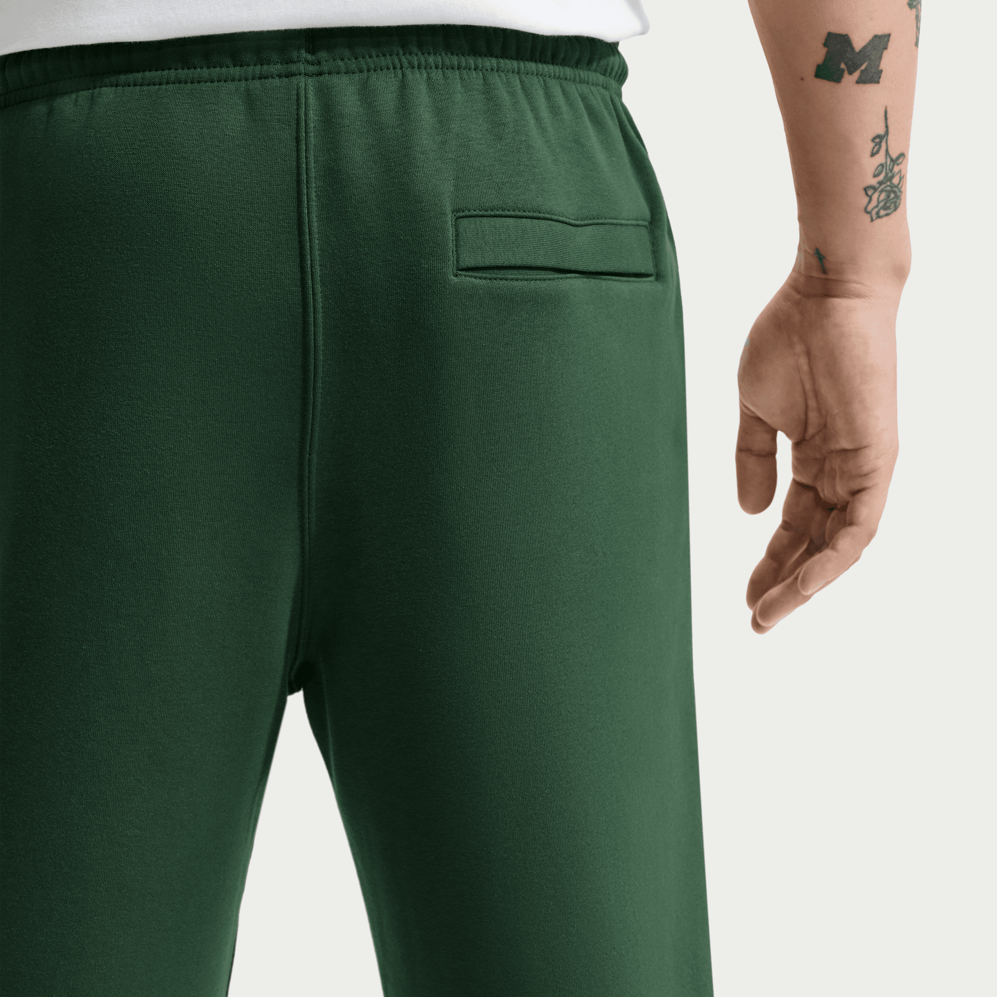 NIKE M NK CLUB BB JOGGER FIR/FIR/WHITE – Bild 4